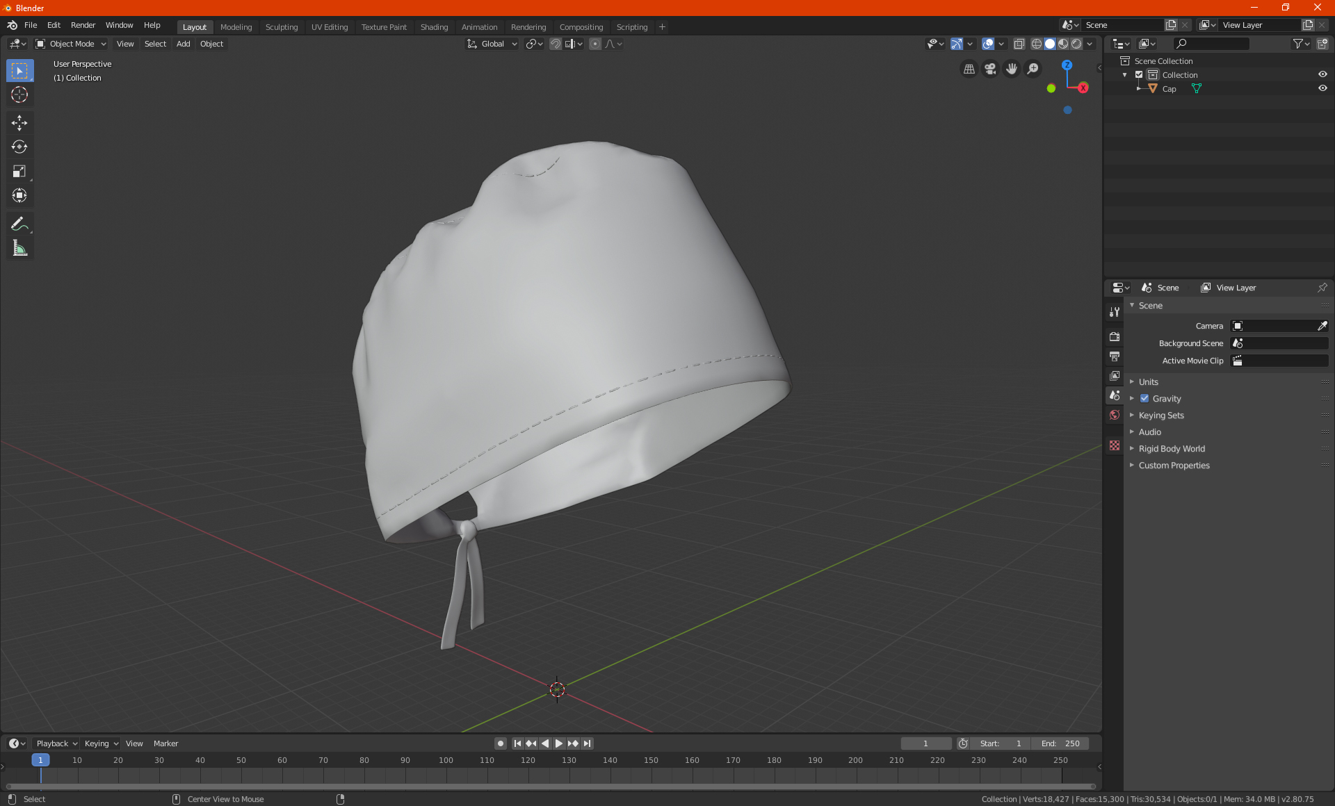 Surgical Cap 3D