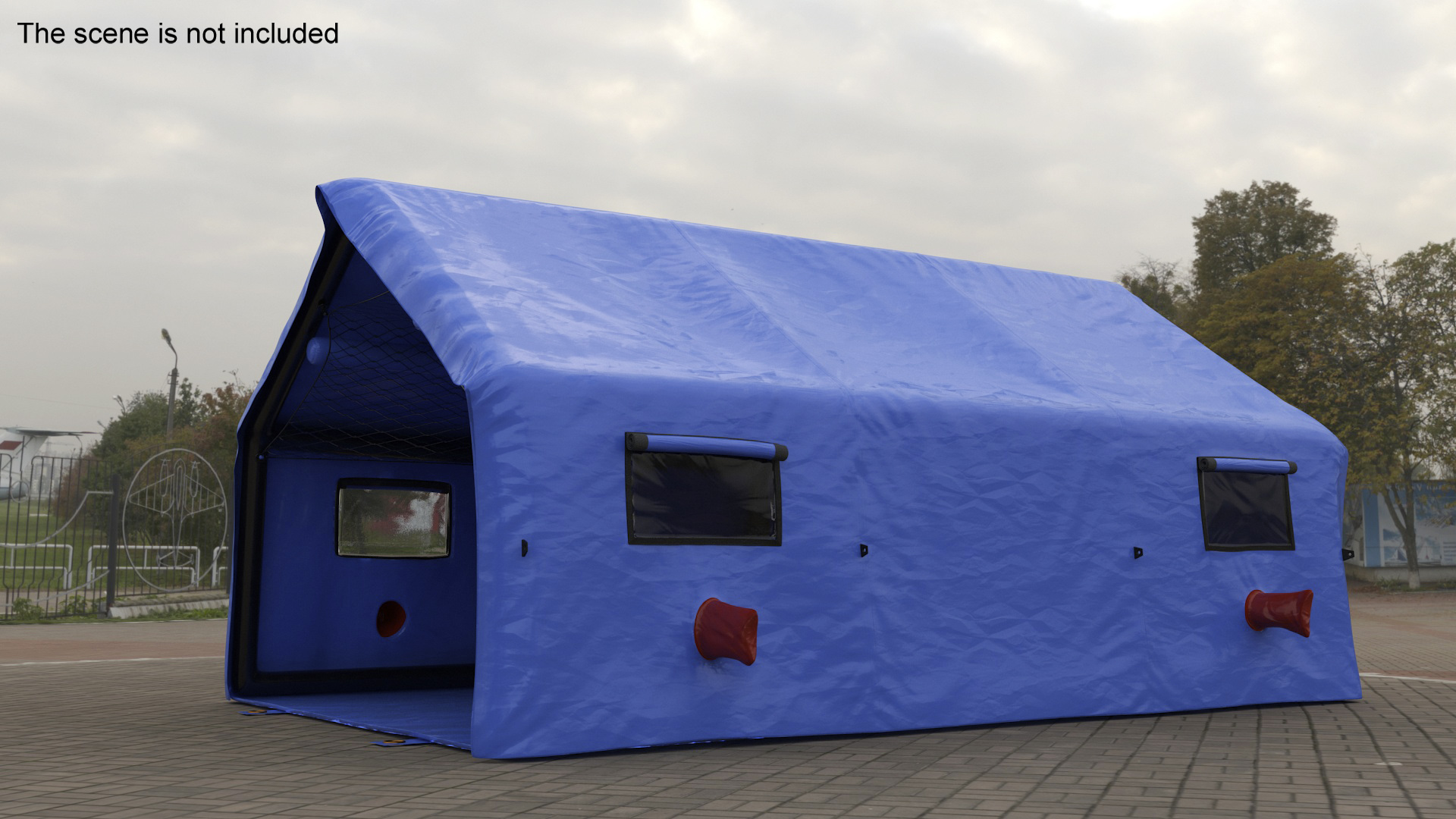 3D Portable Canvas Medical Tent model