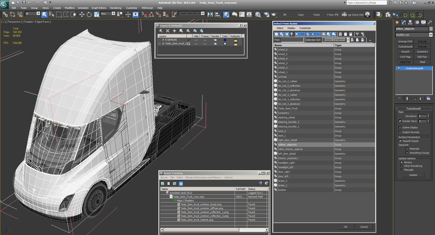 3D Tesla Semi Truck