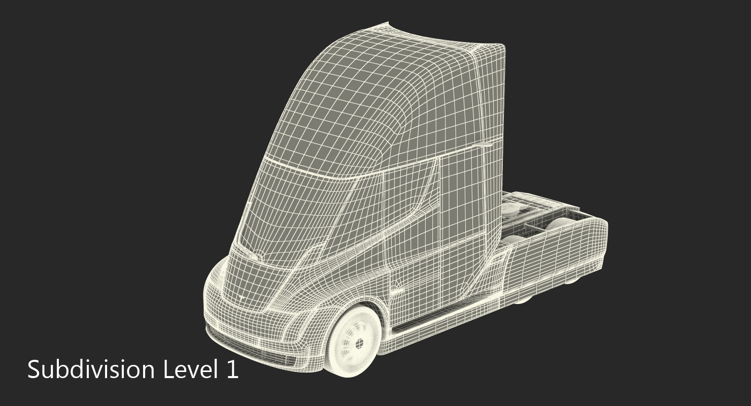 3D Tesla Semi Truck