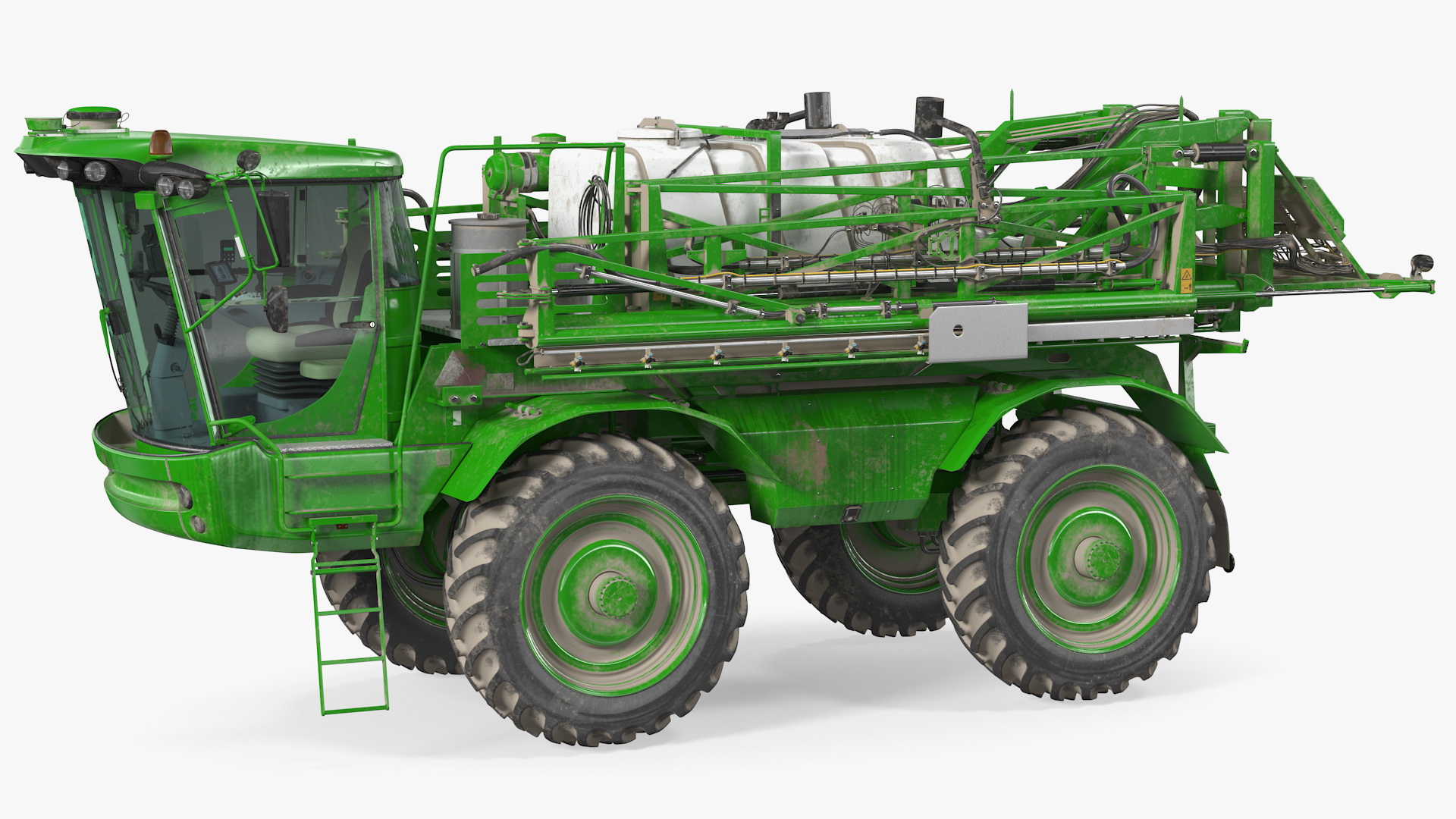 3D model Self Propelled Crop Sprayer Dirty Rigged