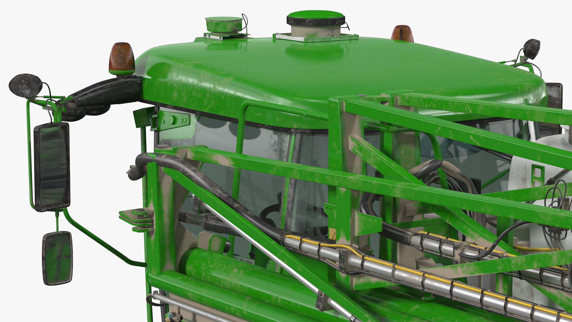 3D model Self Propelled Crop Sprayer Dirty Rigged