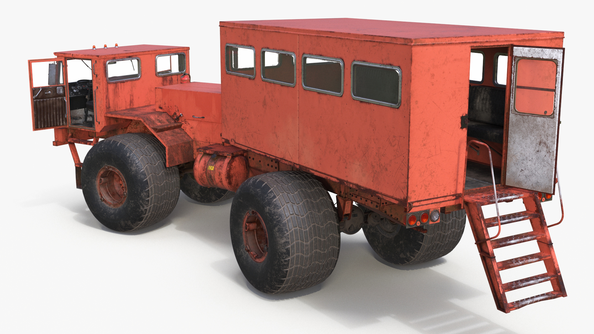 3D All-terrain Passenger Vehicle Rigged