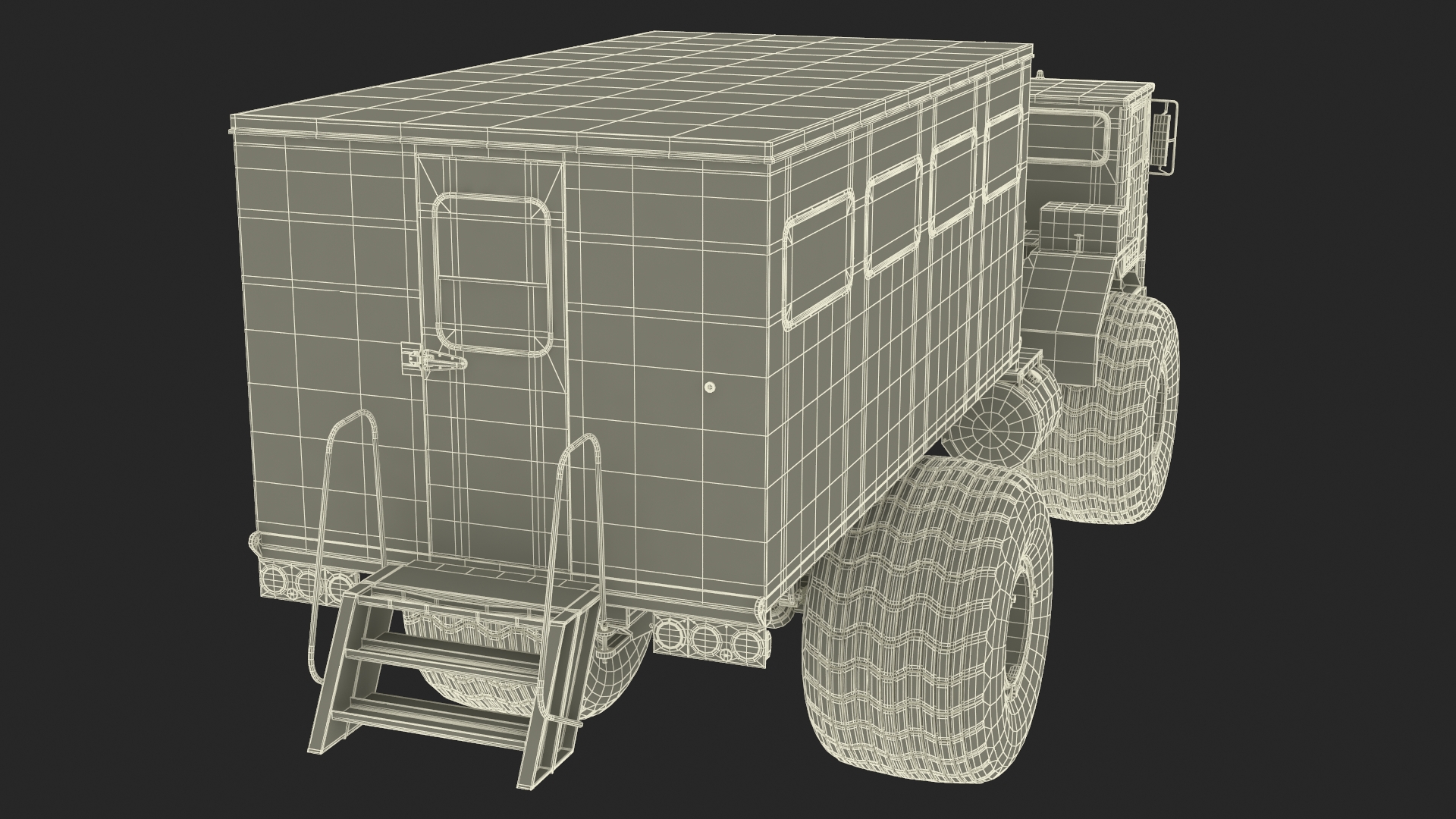 3D All-terrain Passenger Vehicle Rigged