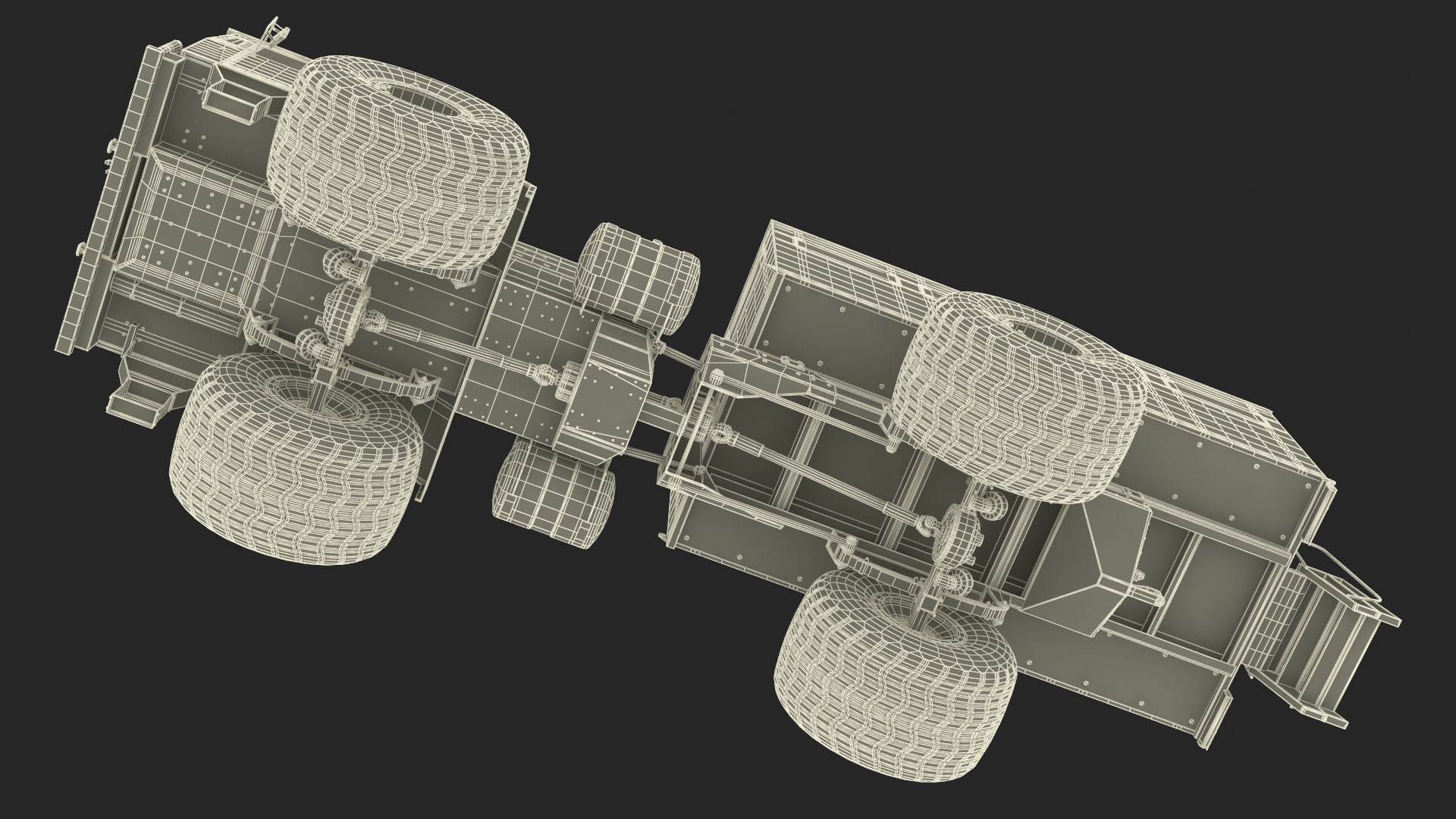 3D All-terrain Passenger Vehicle Rigged