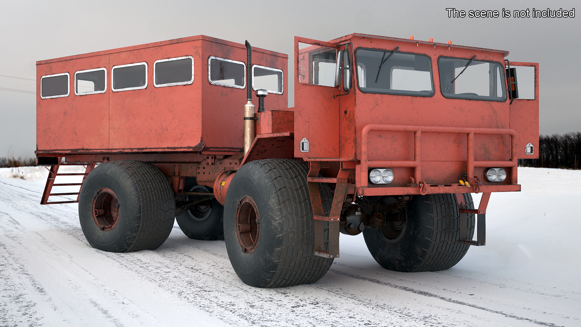 3D All-terrain Passenger Vehicle Rigged