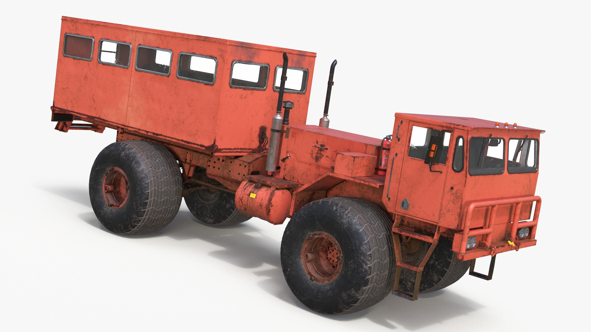 3D All-terrain Passenger Vehicle Rigged