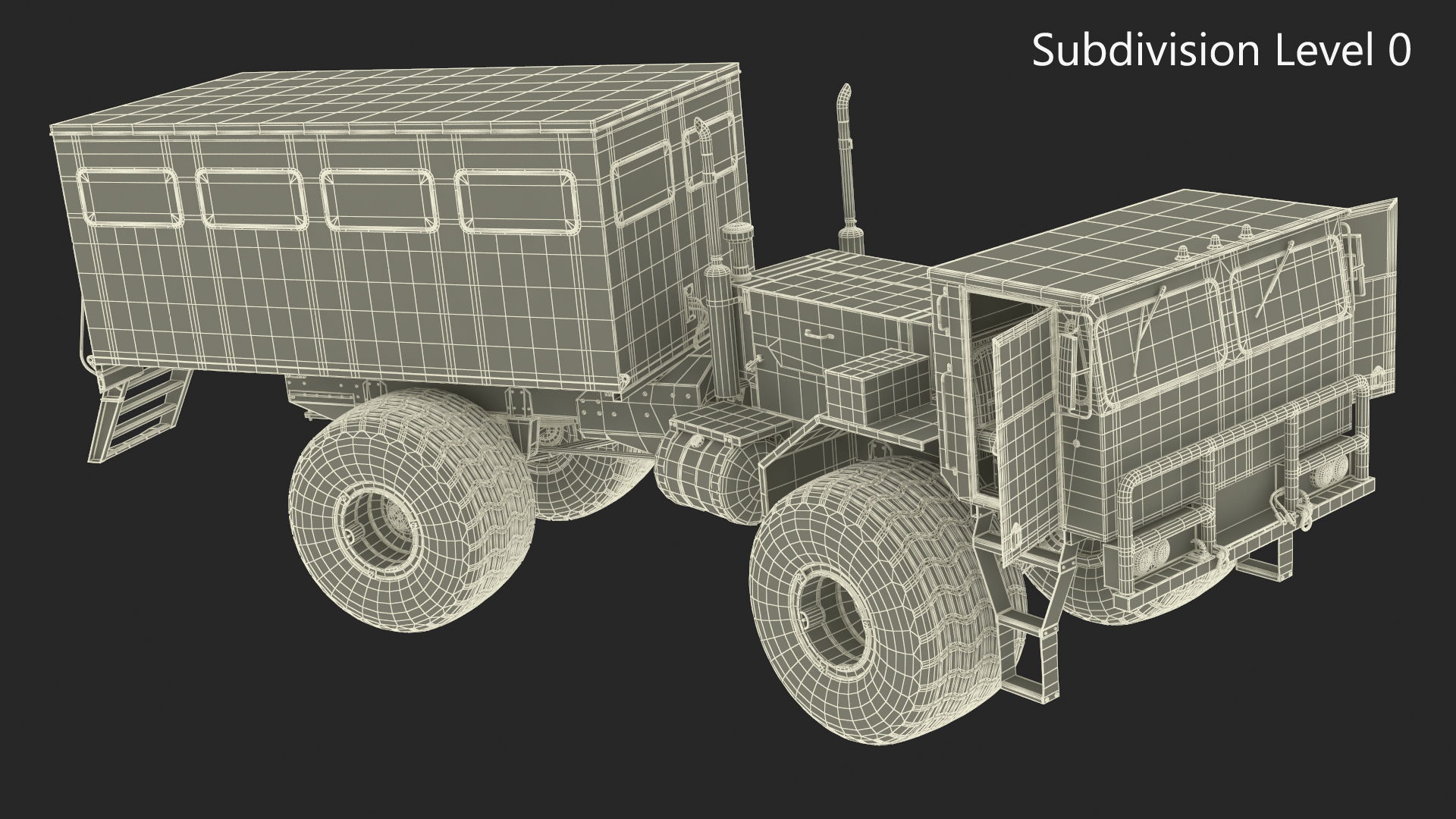 3D All-terrain Passenger Vehicle Rigged