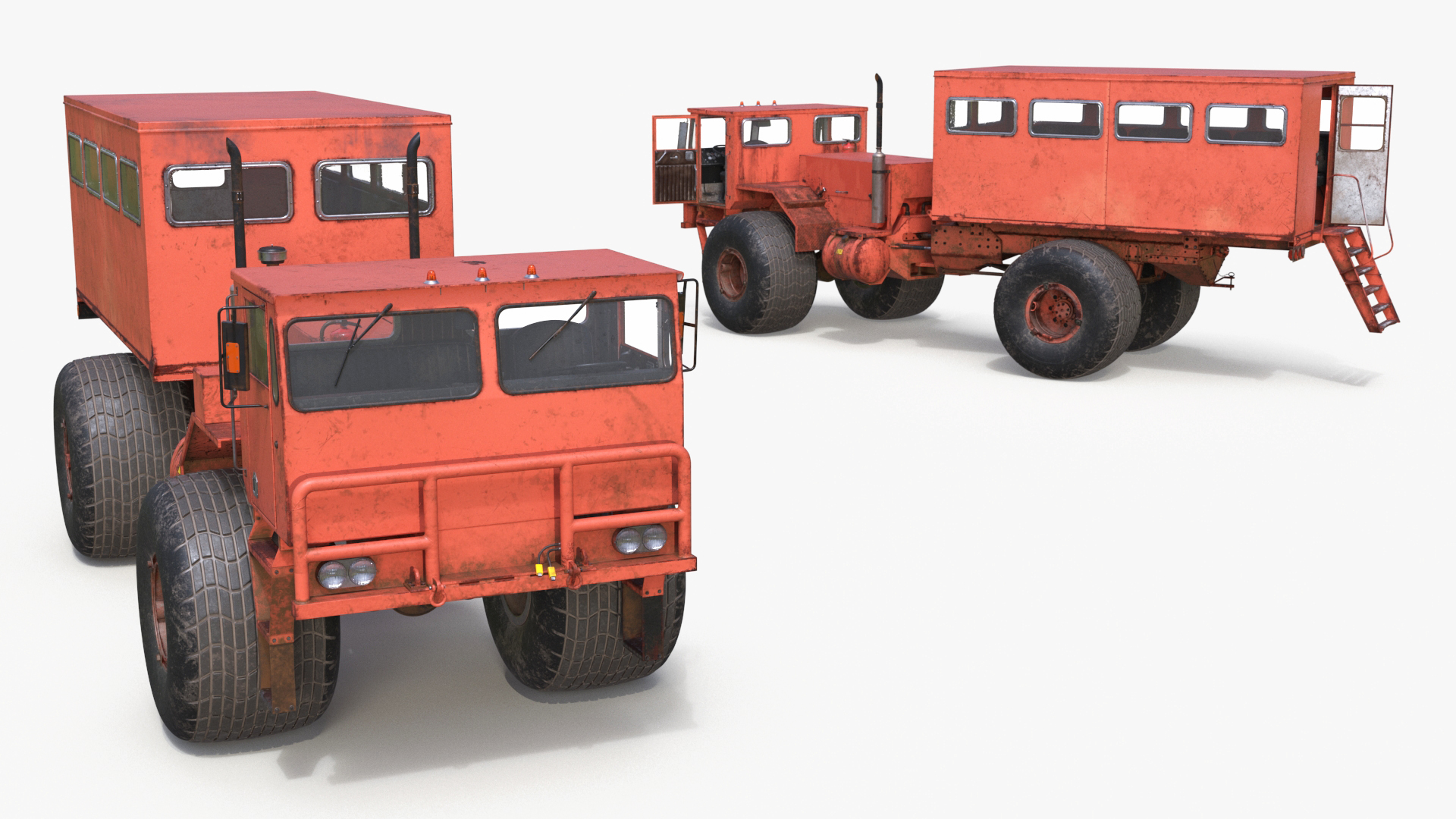 3D All-terrain Passenger Vehicle Rigged