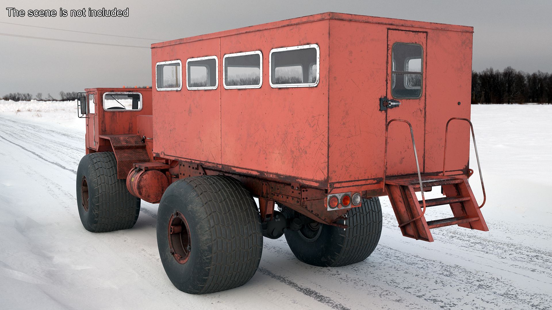 3D All-terrain Passenger Vehicle Rigged