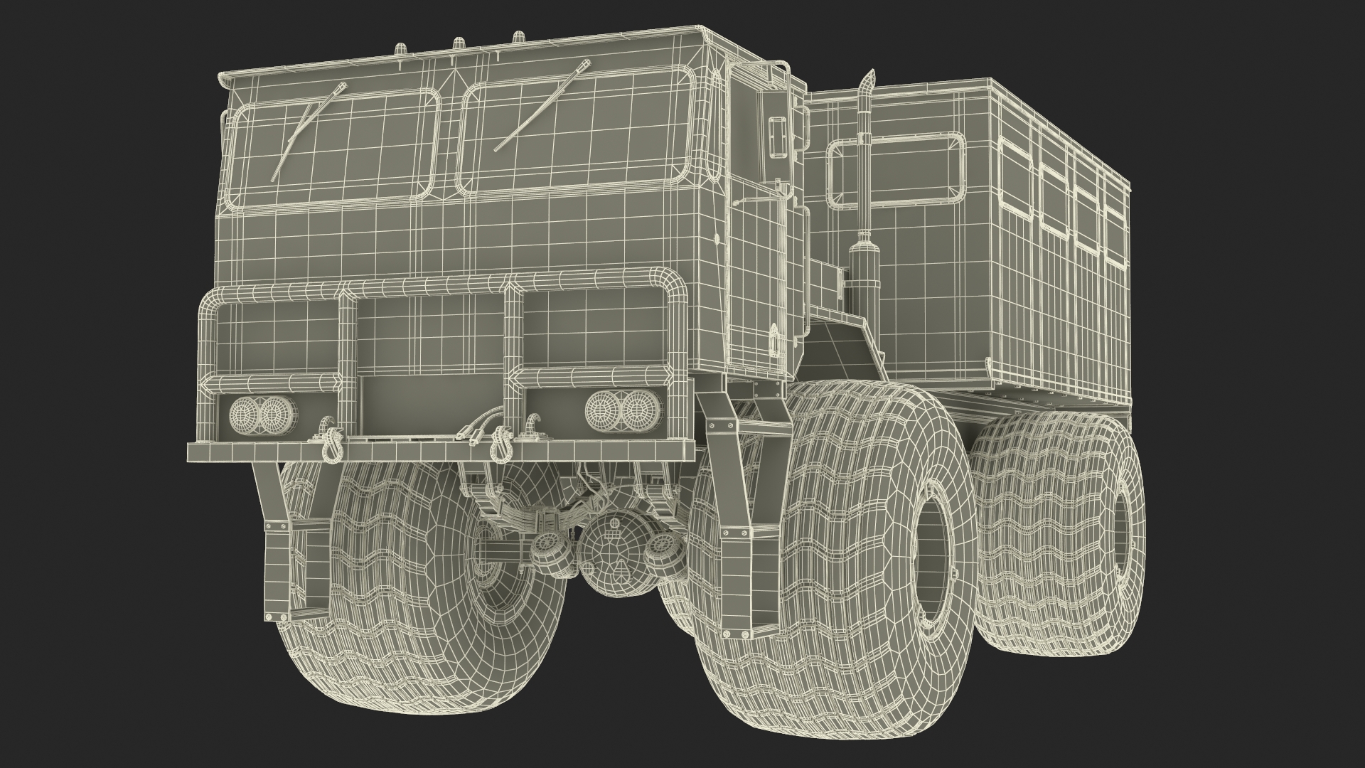 3D All-terrain Passenger Vehicle Rigged