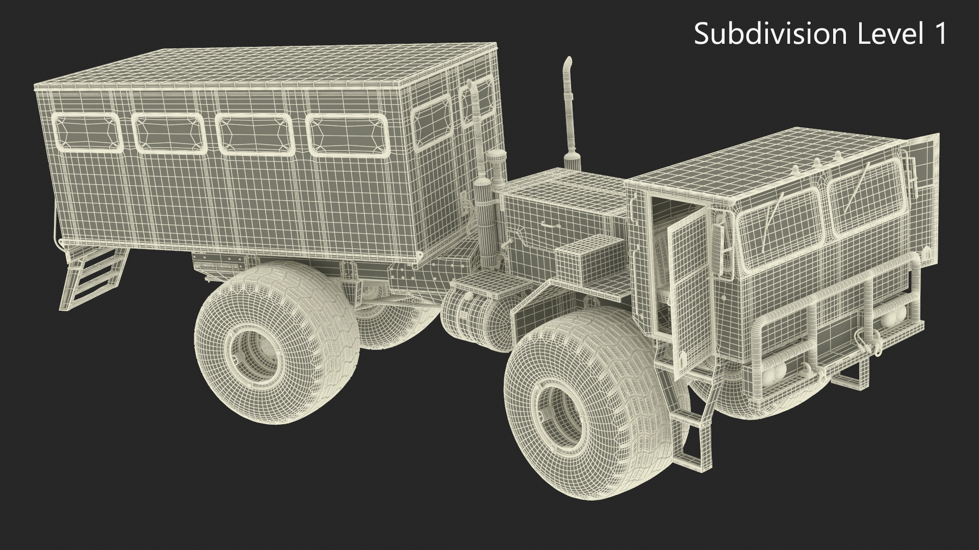 3D All-terrain Passenger Vehicle Rigged