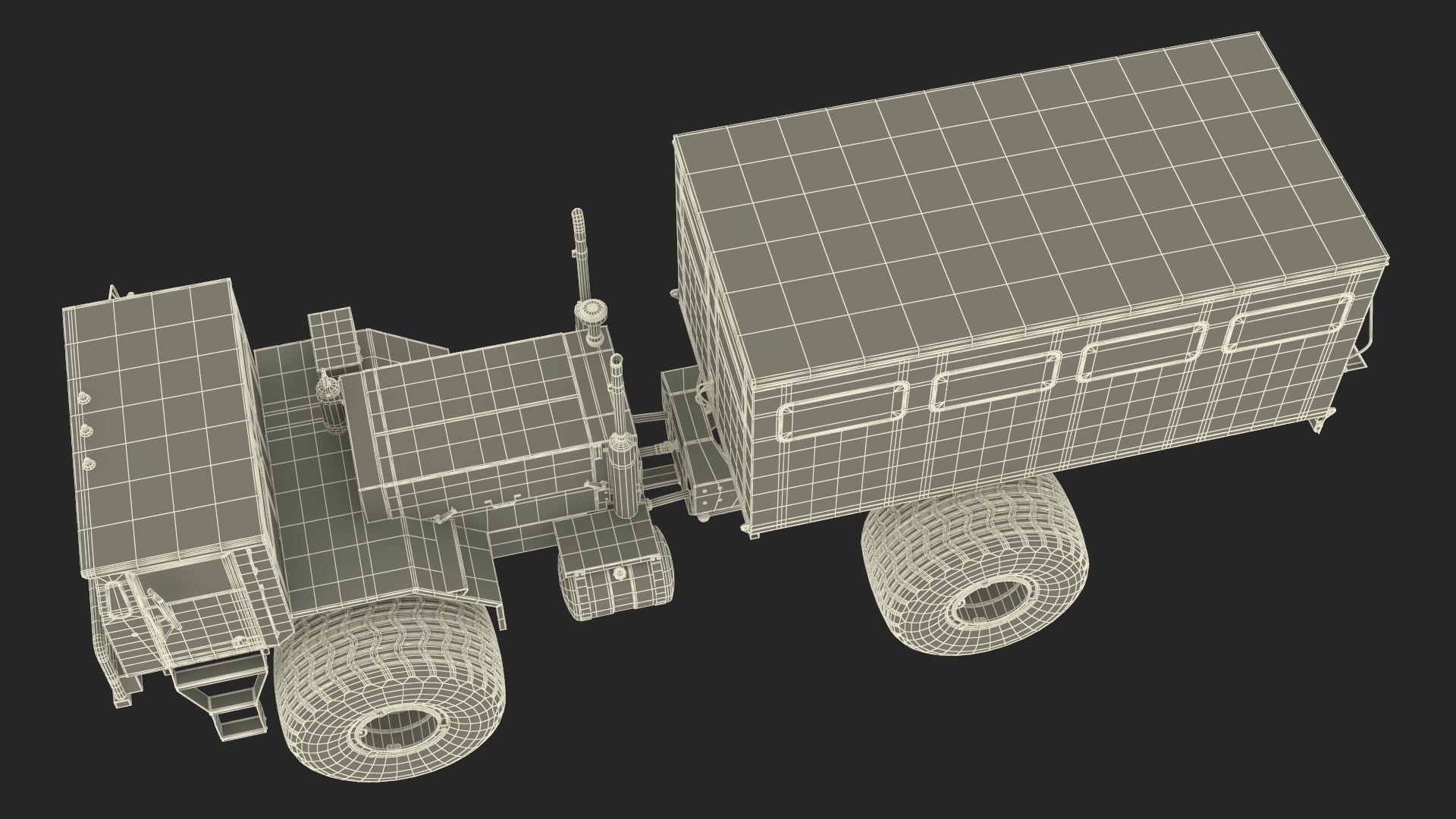 3D All-terrain Passenger Vehicle Rigged