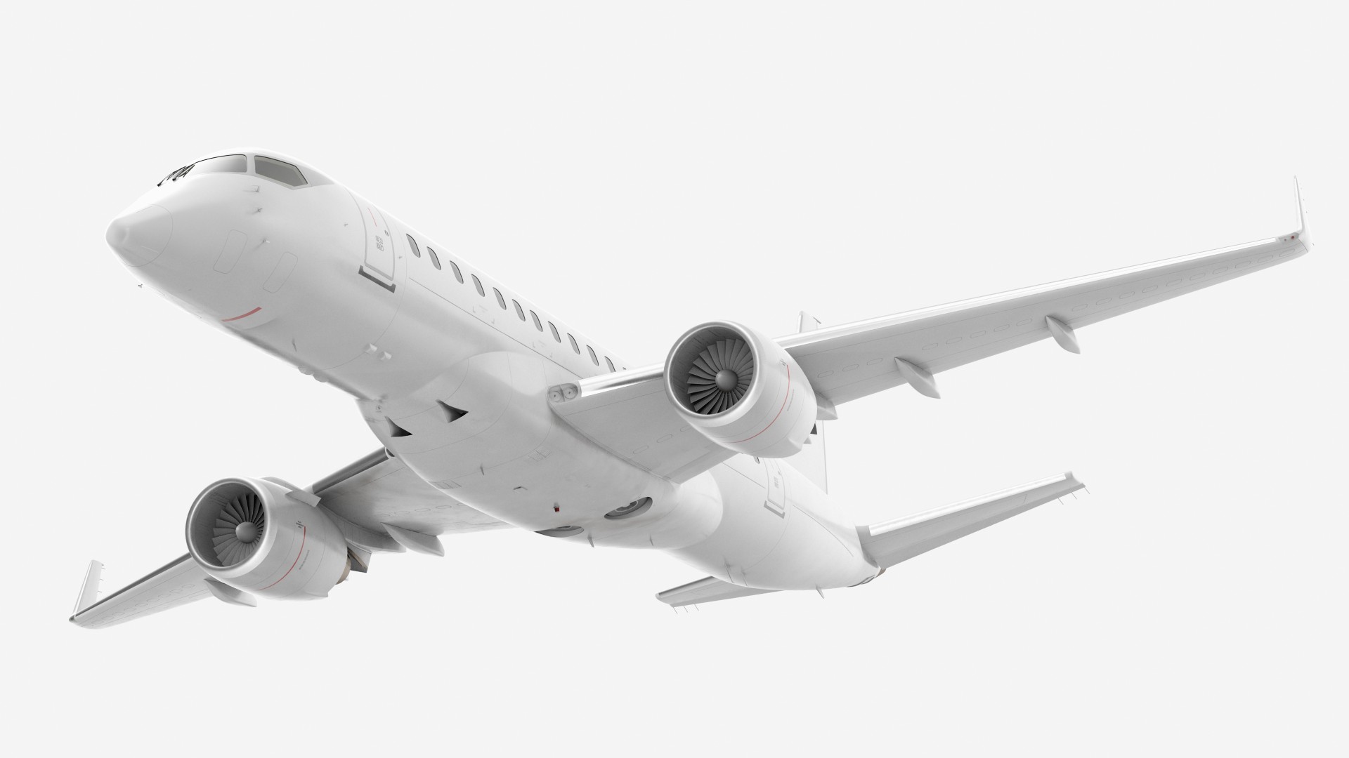 Jet Airliner Rigged 3D model