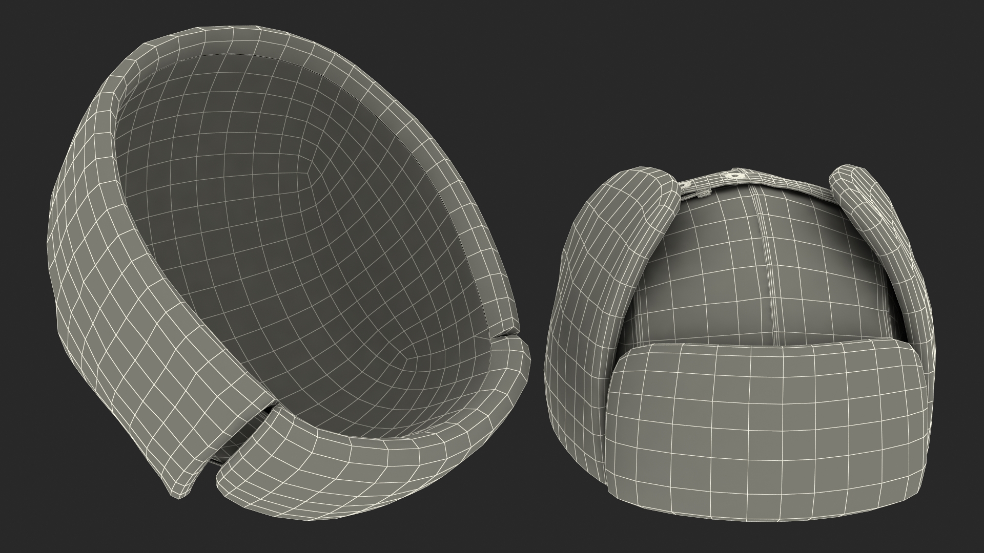 3D Winter Trapper Hat model