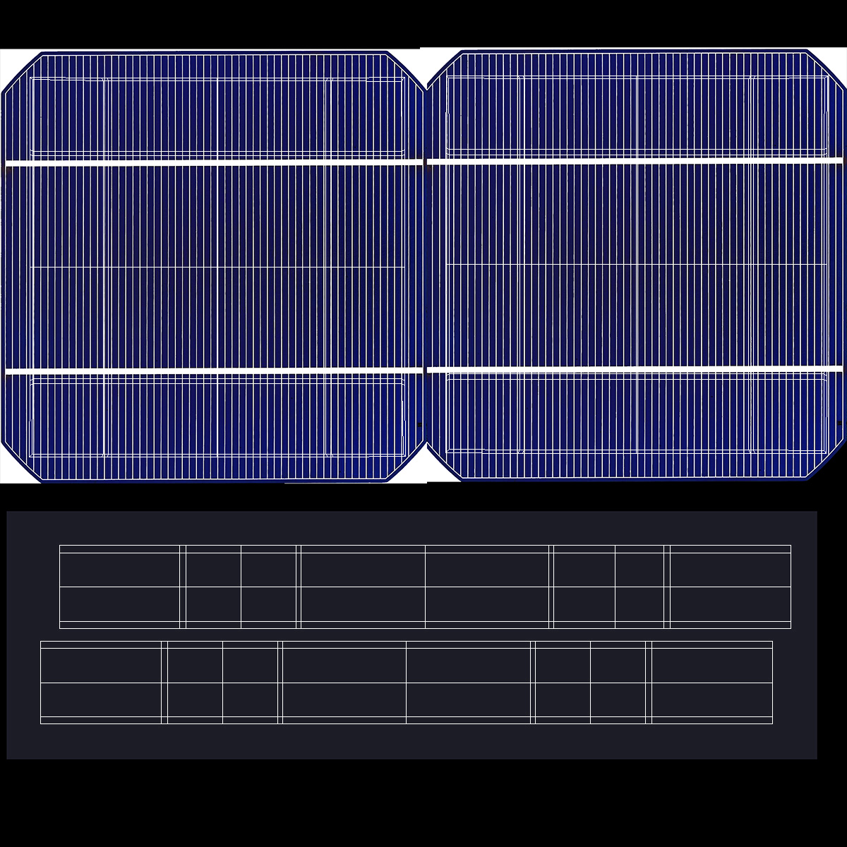 Polycrystalline Solar Panel 3D