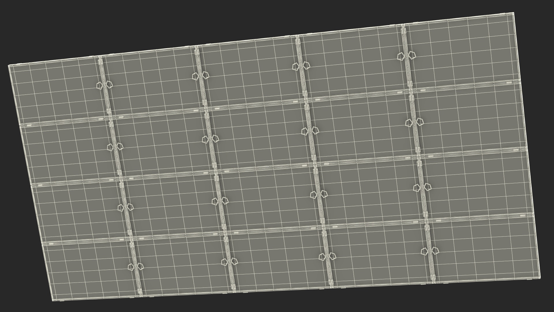 Polycrystalline Solar Panel 3D