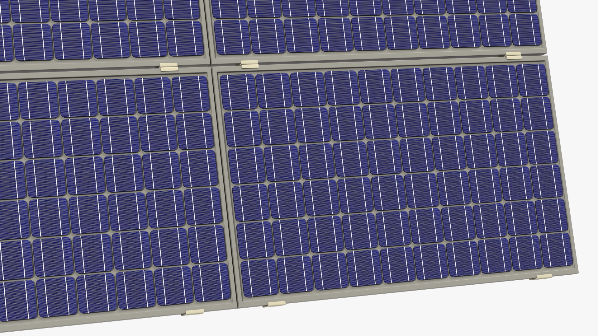 Polycrystalline Solar Panel 3D