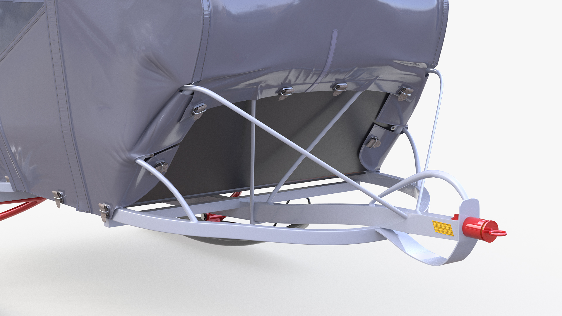 Snowmobile Sleigh 3D