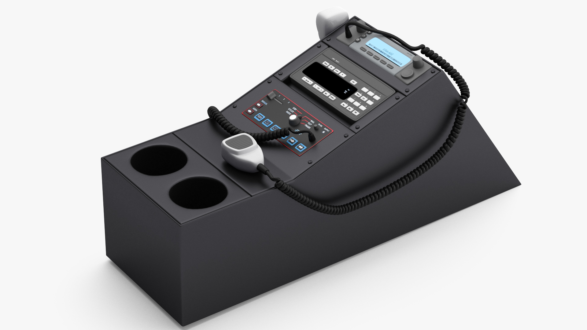 3D model Police Car Radio Control Panel