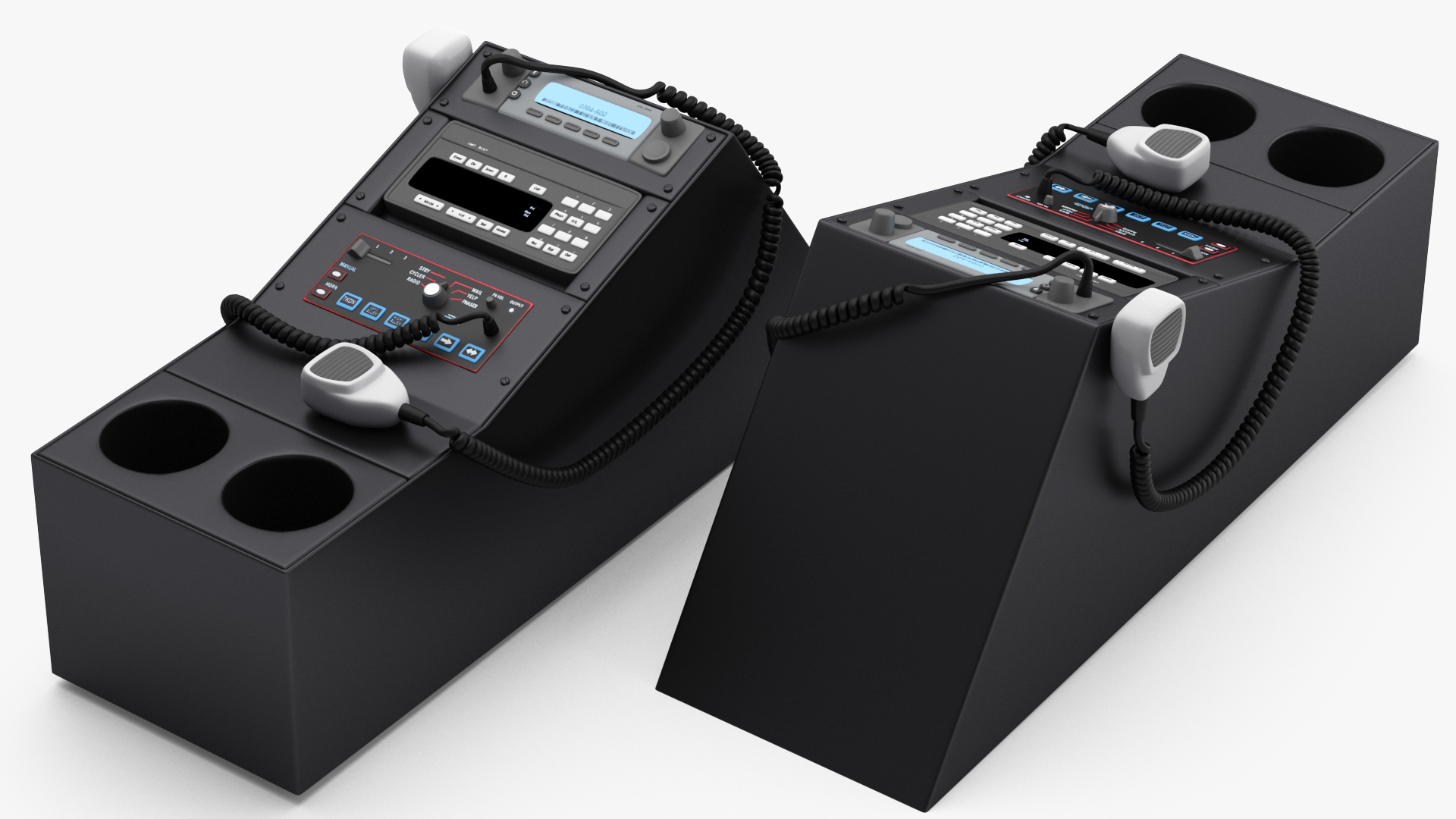 3D model Police Car Radio Control Panel