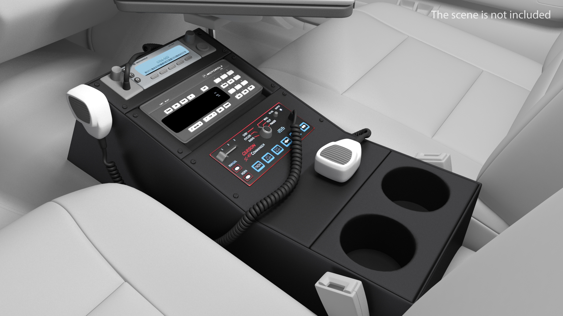 3D model Police Car Radio Control Panel