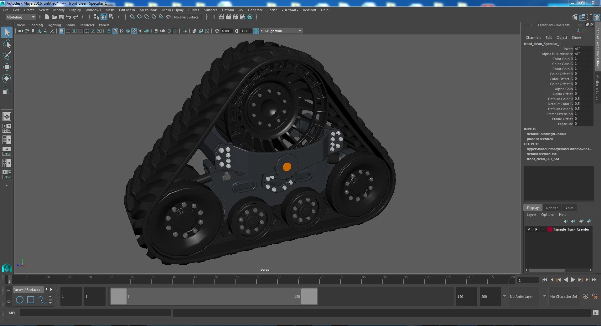 Triangle Track Crawler 3D