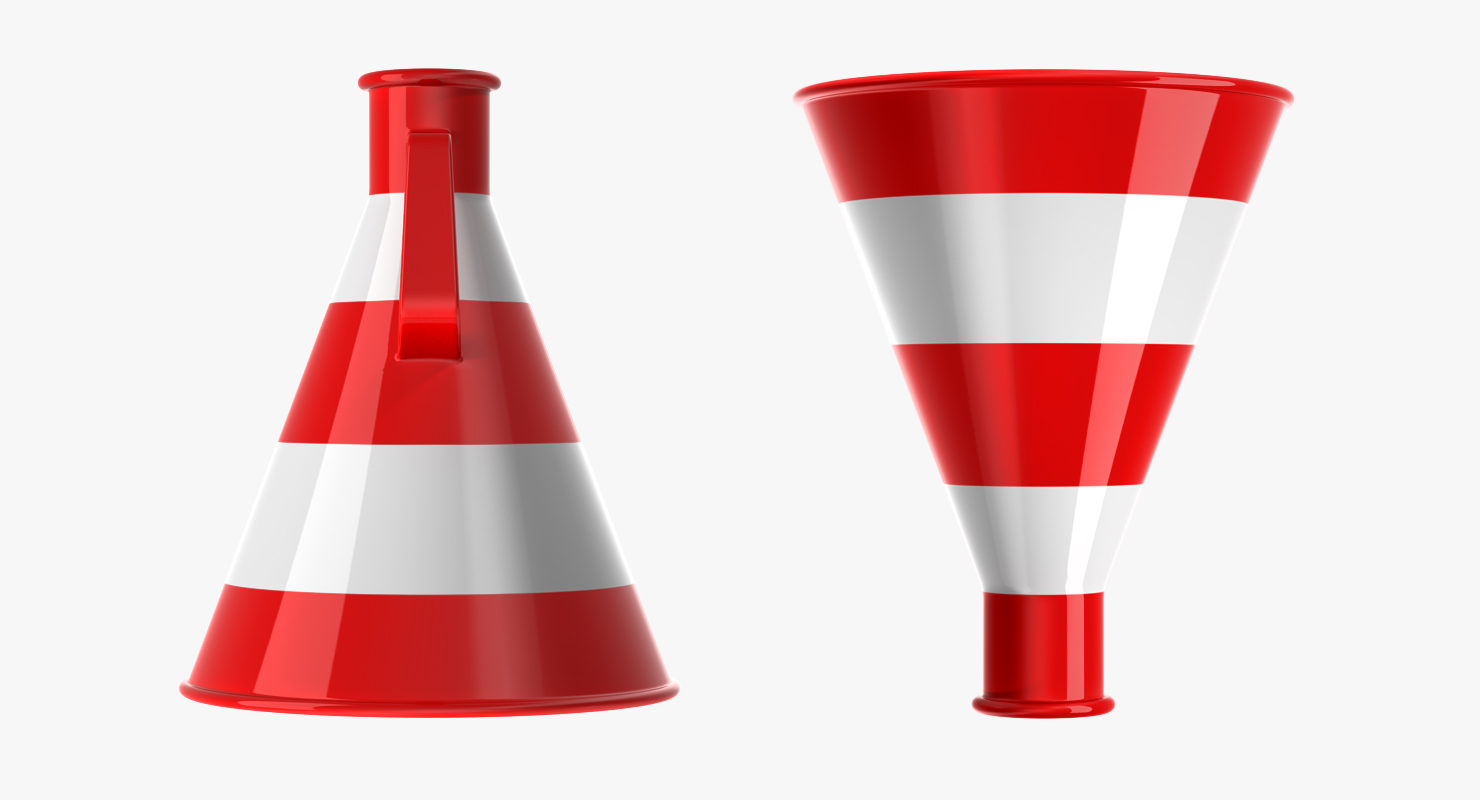 3D Red Megaphone model