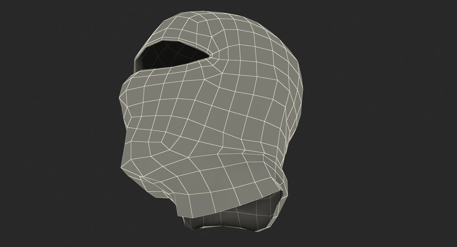 3D Balaclava Ski Face Mask model