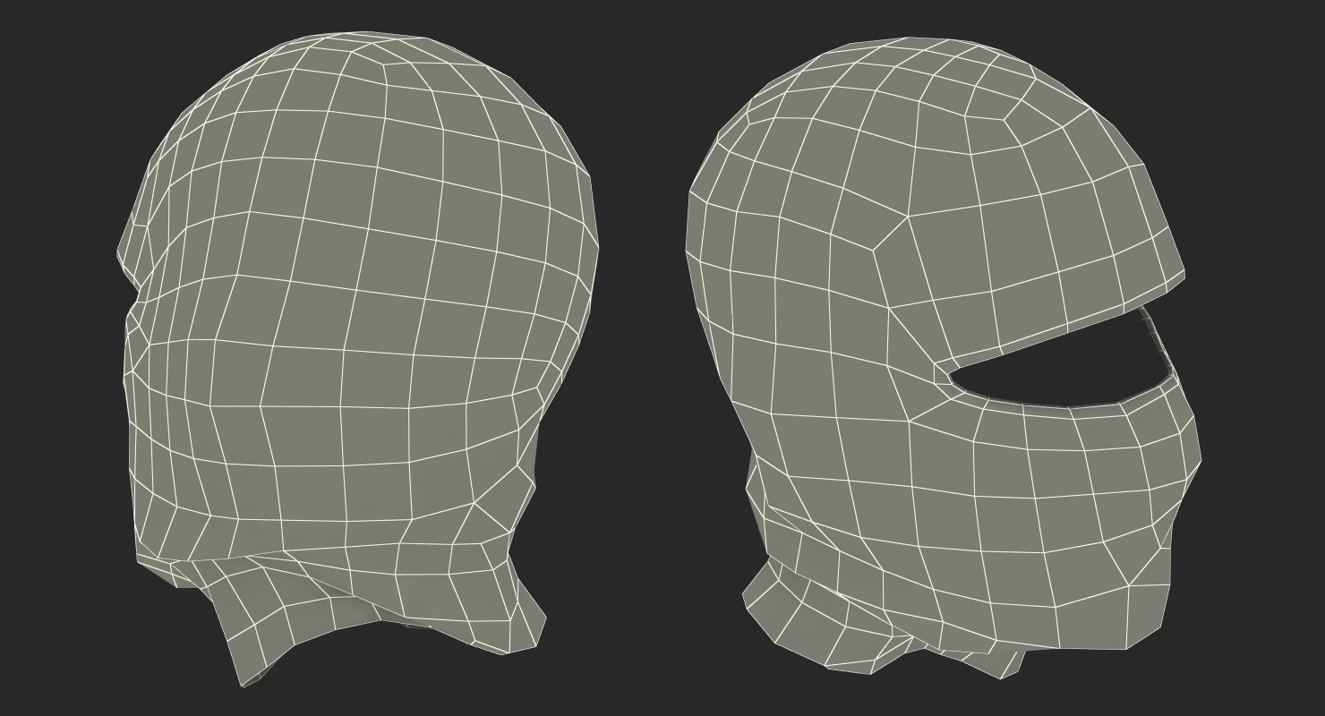 3D Balaclava Ski Face Mask model