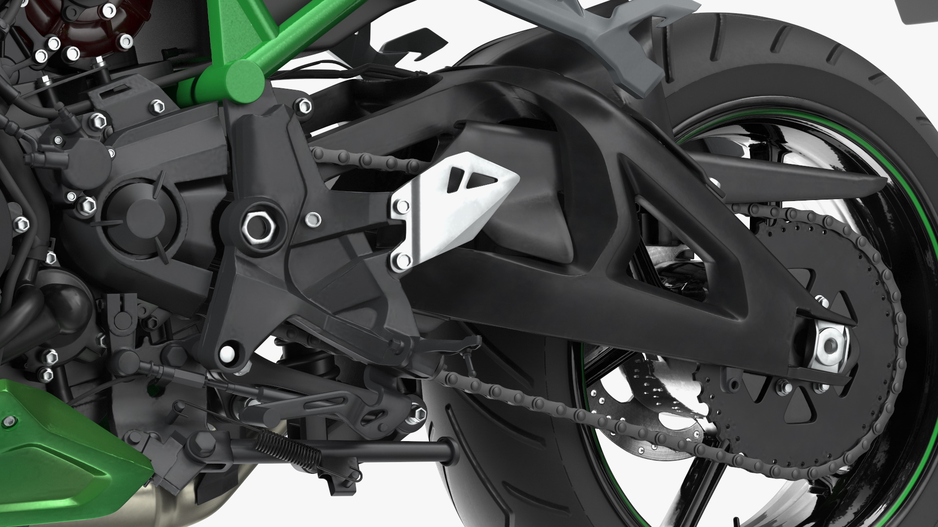 3D Sport Bike Motorcycle Rigged model