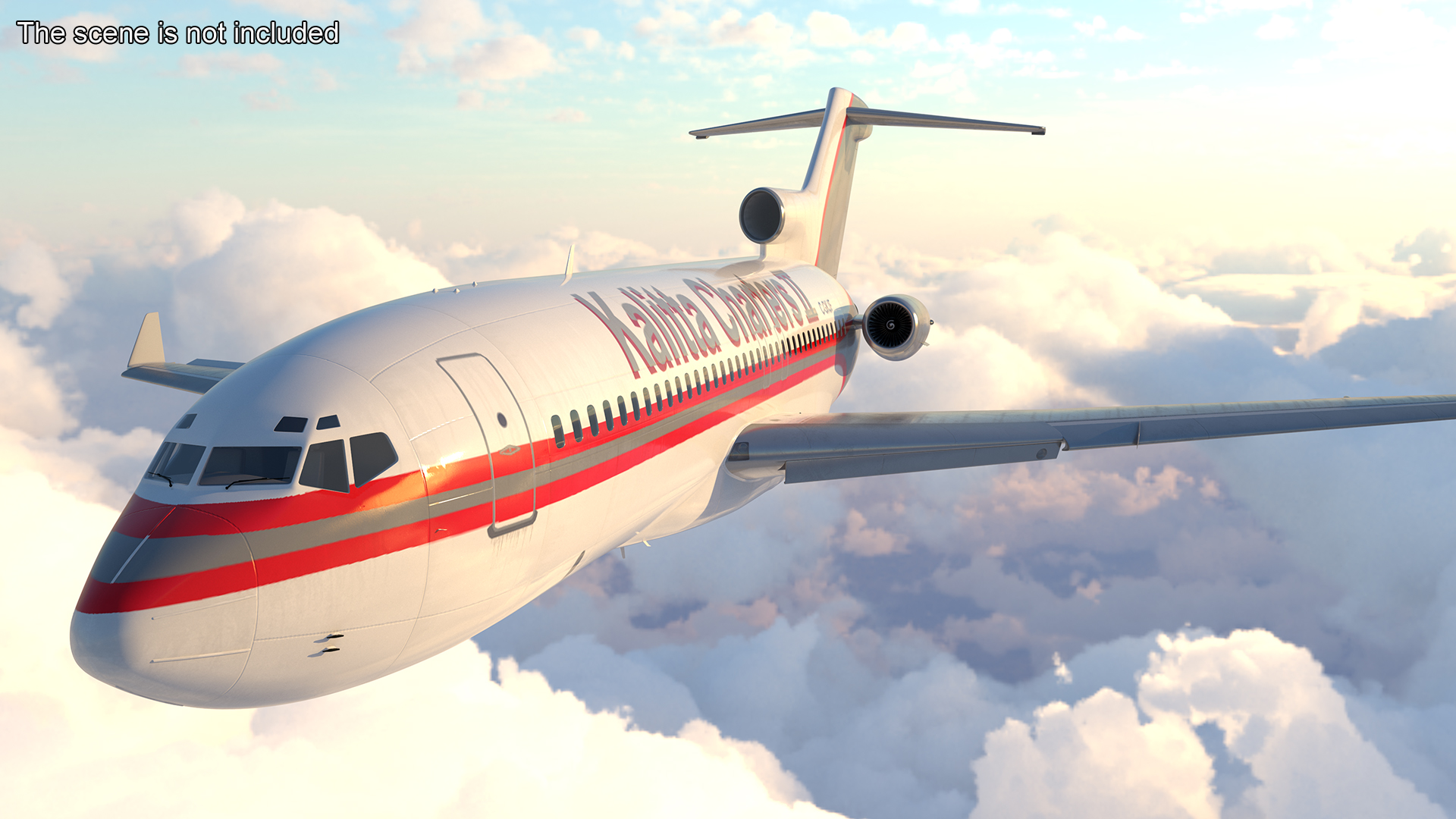 Charter Boeing 727-100 Kalitta Charters 3D model