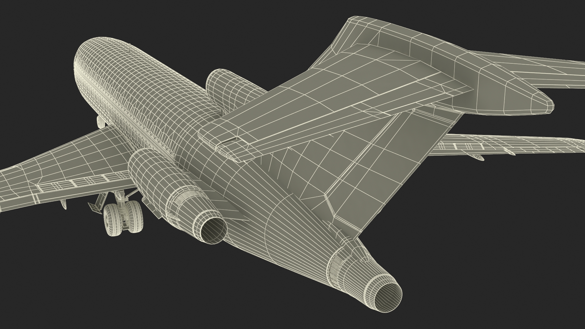 Charter Boeing 727-100 Kalitta Charters 3D model