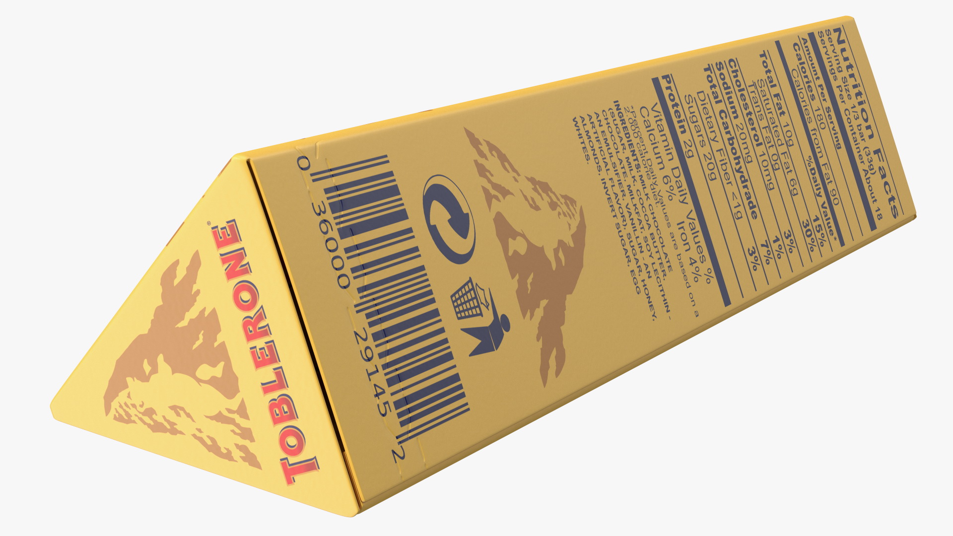 Toblerone Milk Chocolate Package 3D