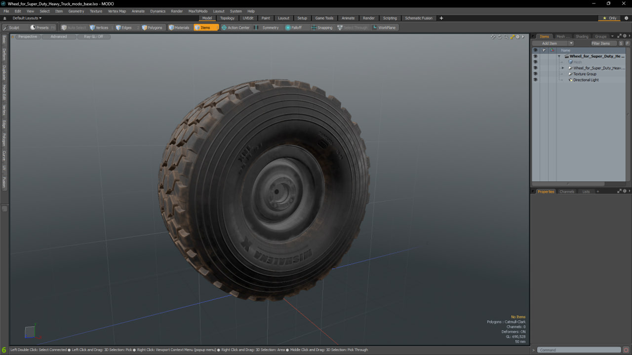 Wheel for Super Duty Heavy Truck 3D