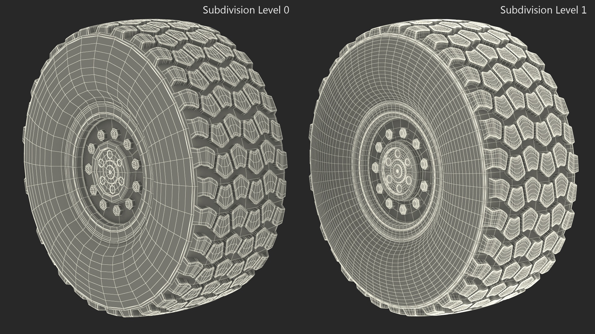 Wheel for Super Duty Heavy Truck 3D