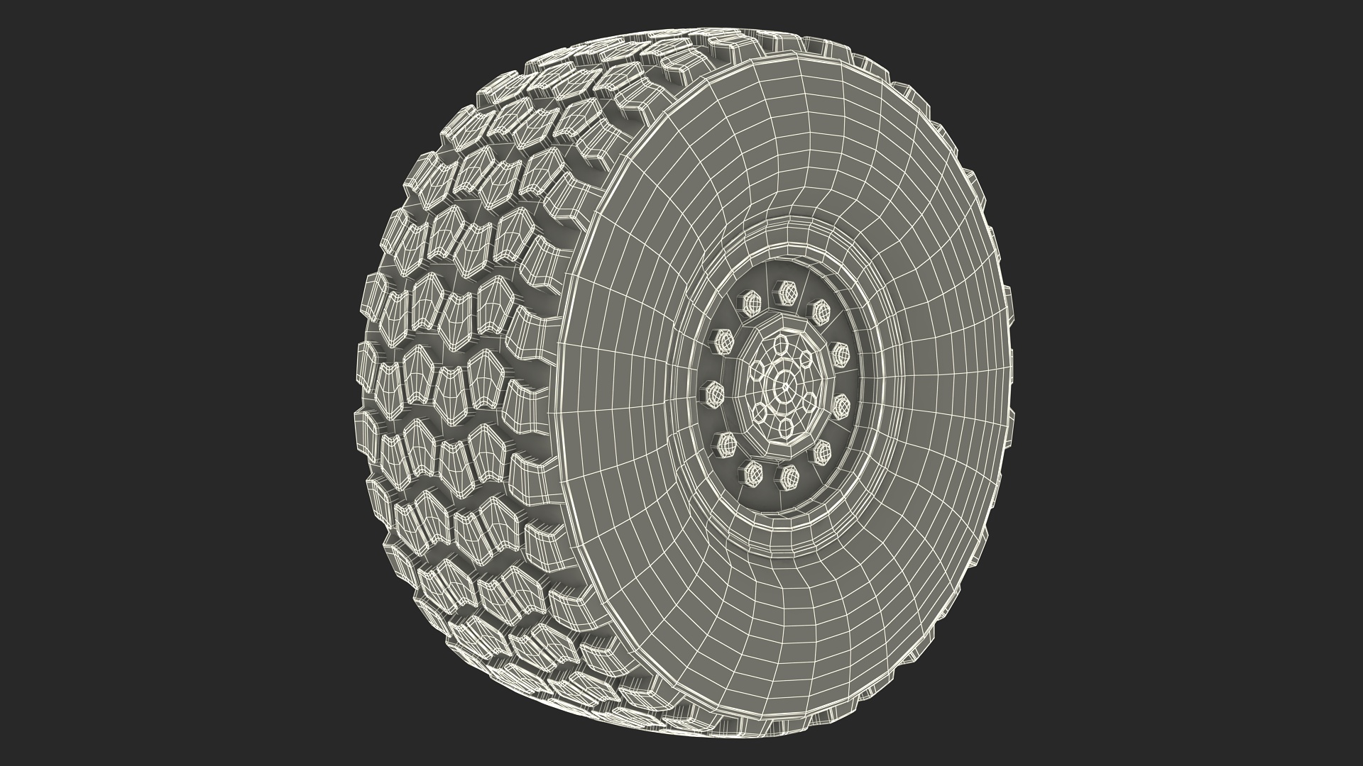 Wheel for Super Duty Heavy Truck 3D