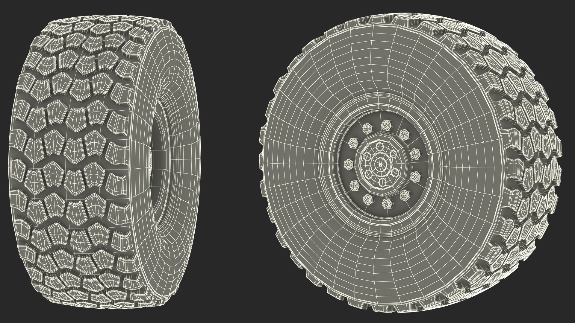 Wheel for Super Duty Heavy Truck 3D