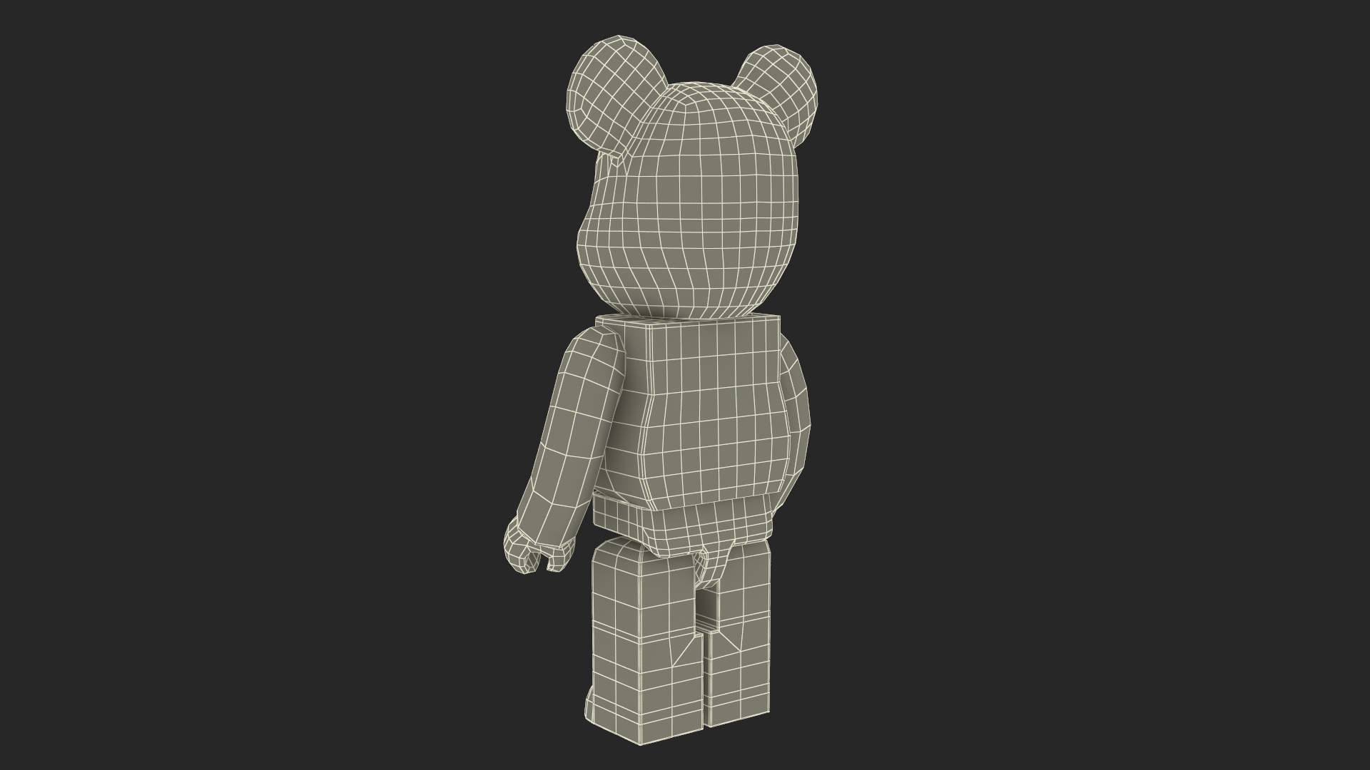 3D Bearbrick Karimoku Layered Wood