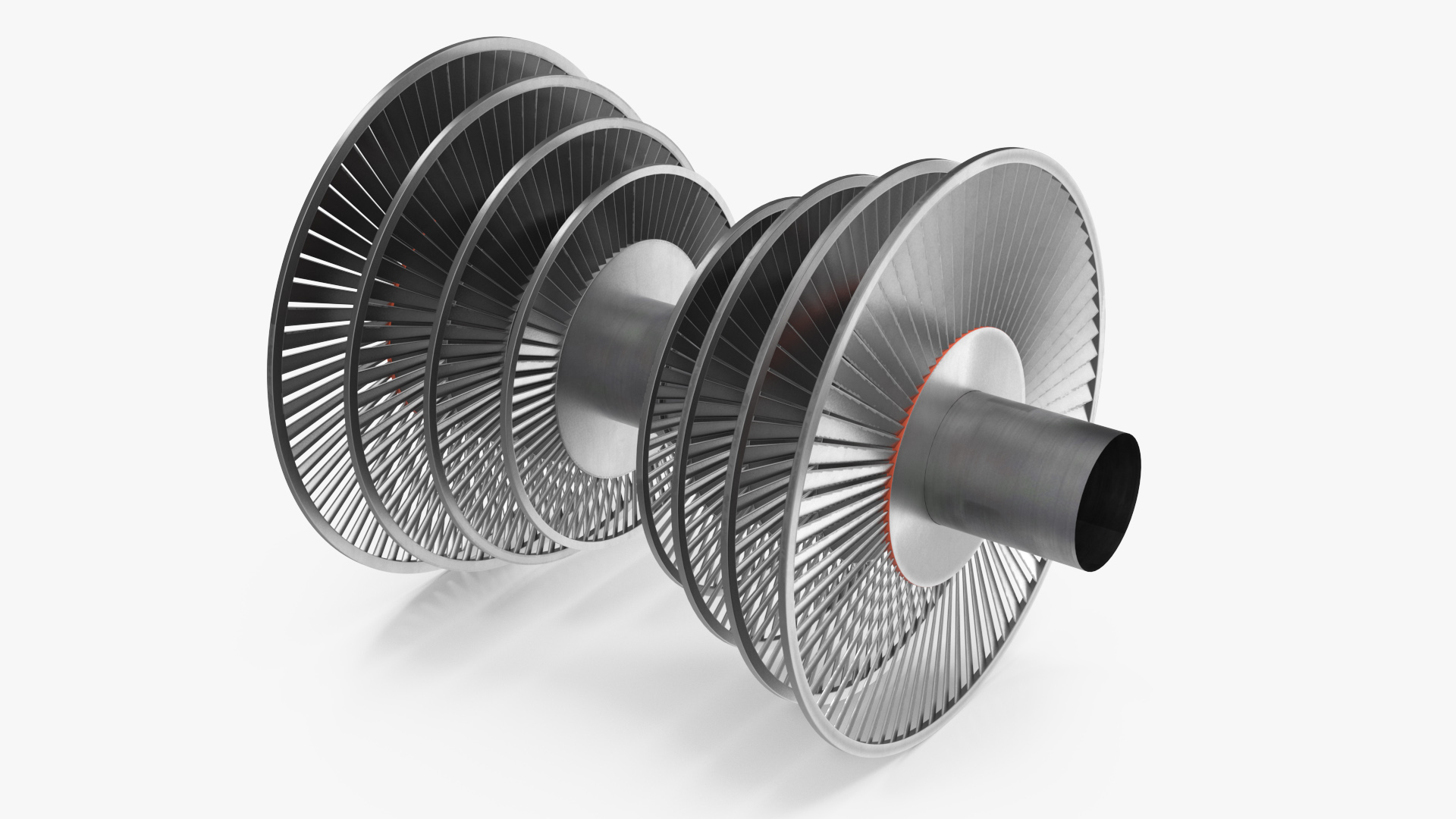 Steam Turbine Impeller 3D