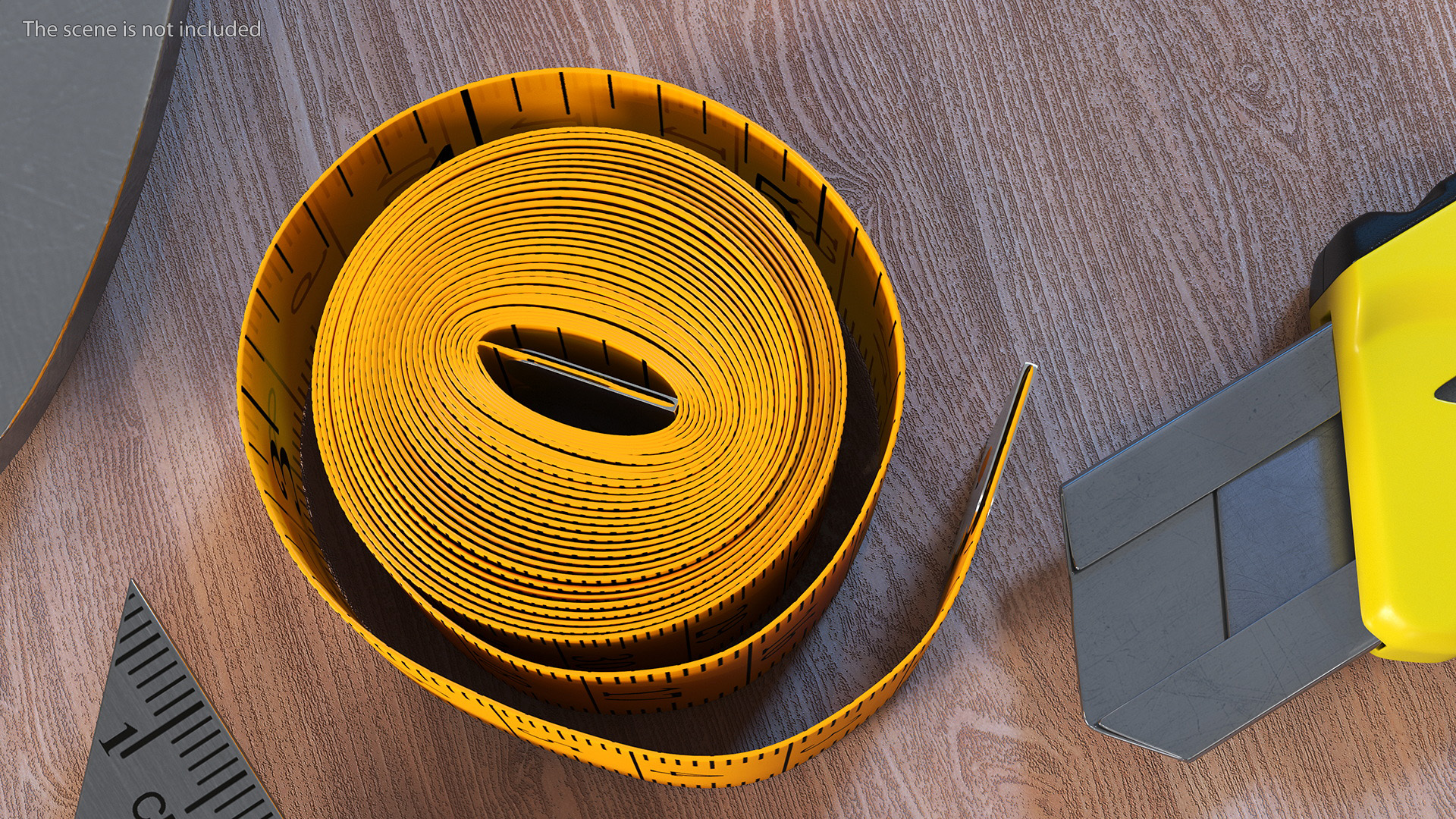 Rolled Orange Tailoring Meter 3D model