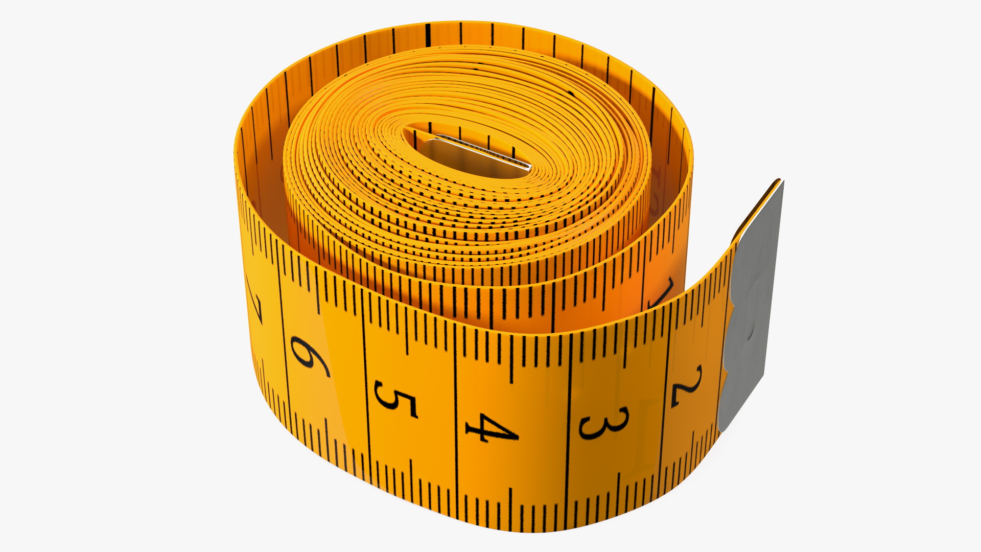 Rolled Orange Tailoring Meter 3D model