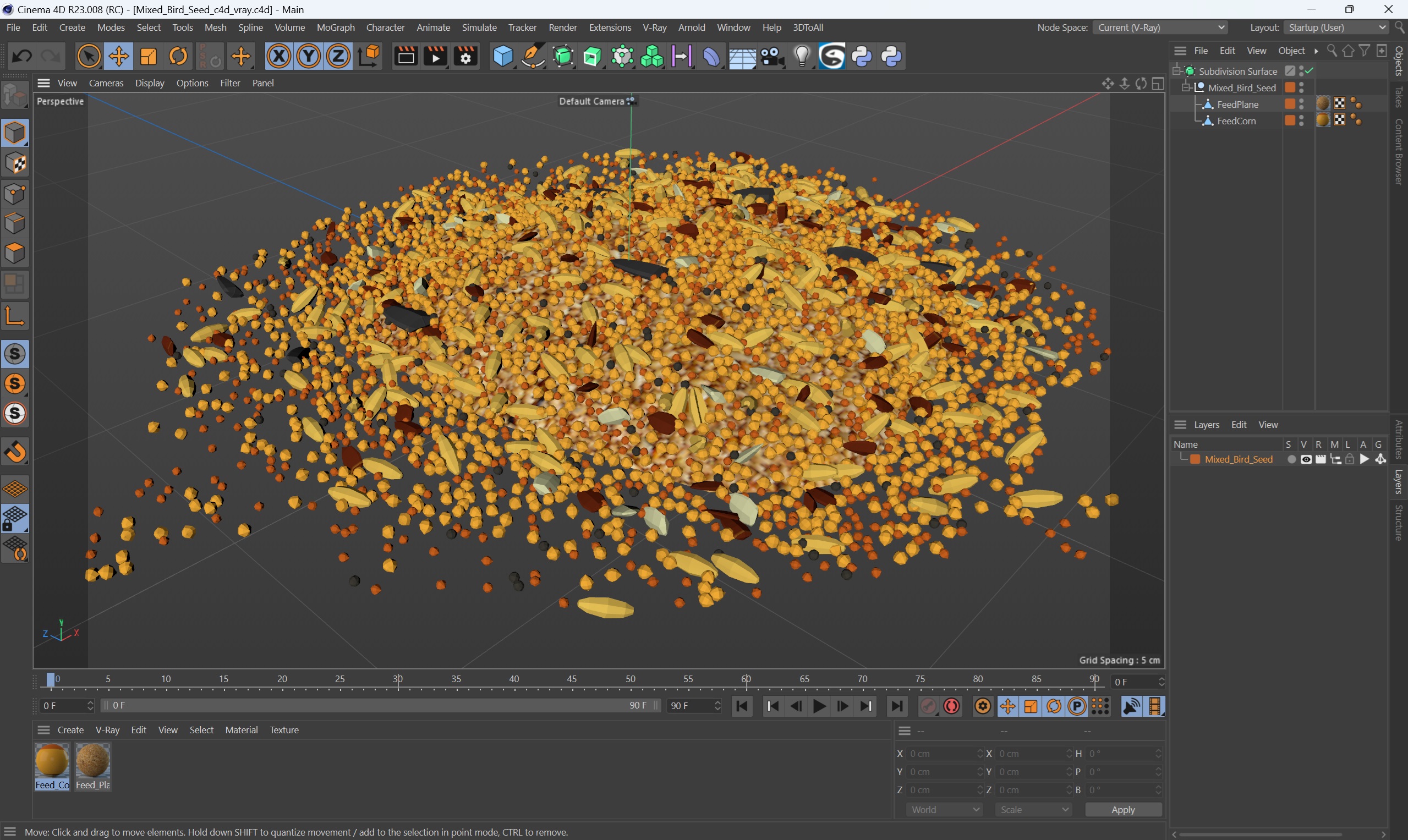 3D model Mixed Bird Seed