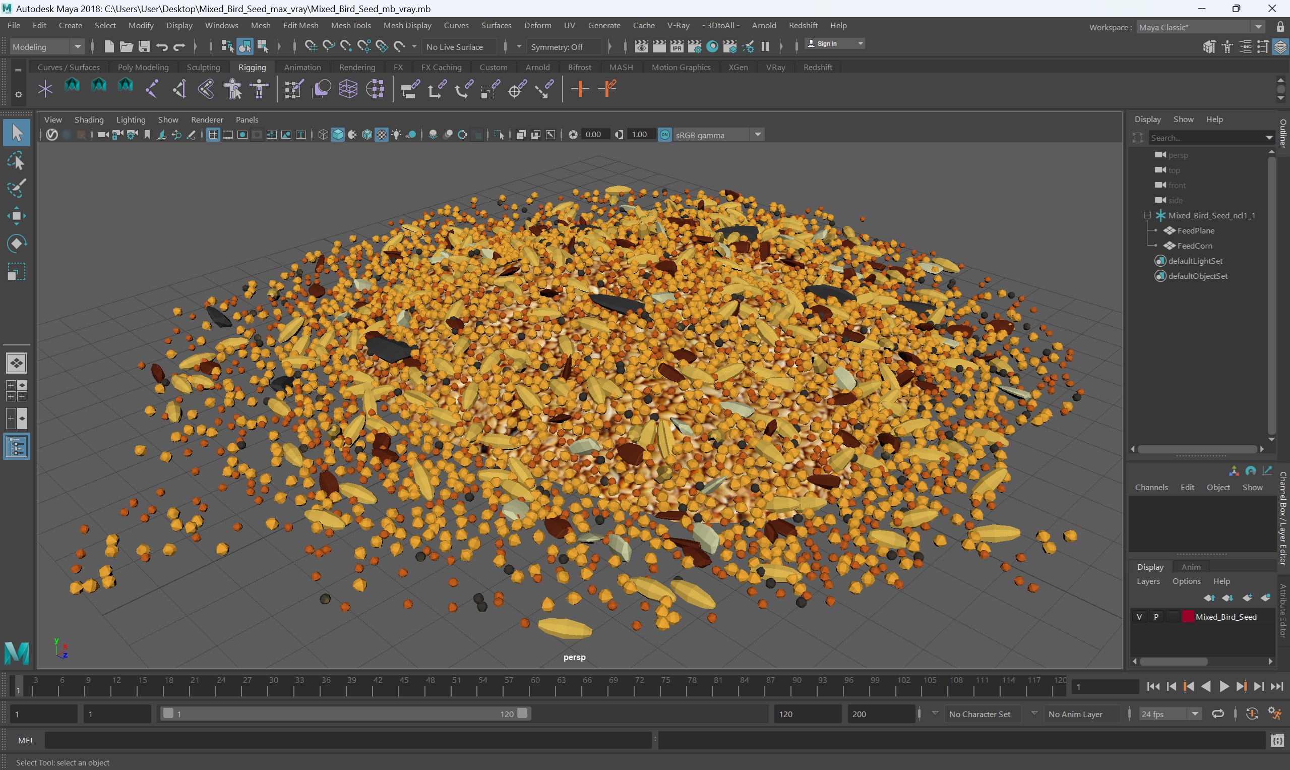 3D model Mixed Bird Seed