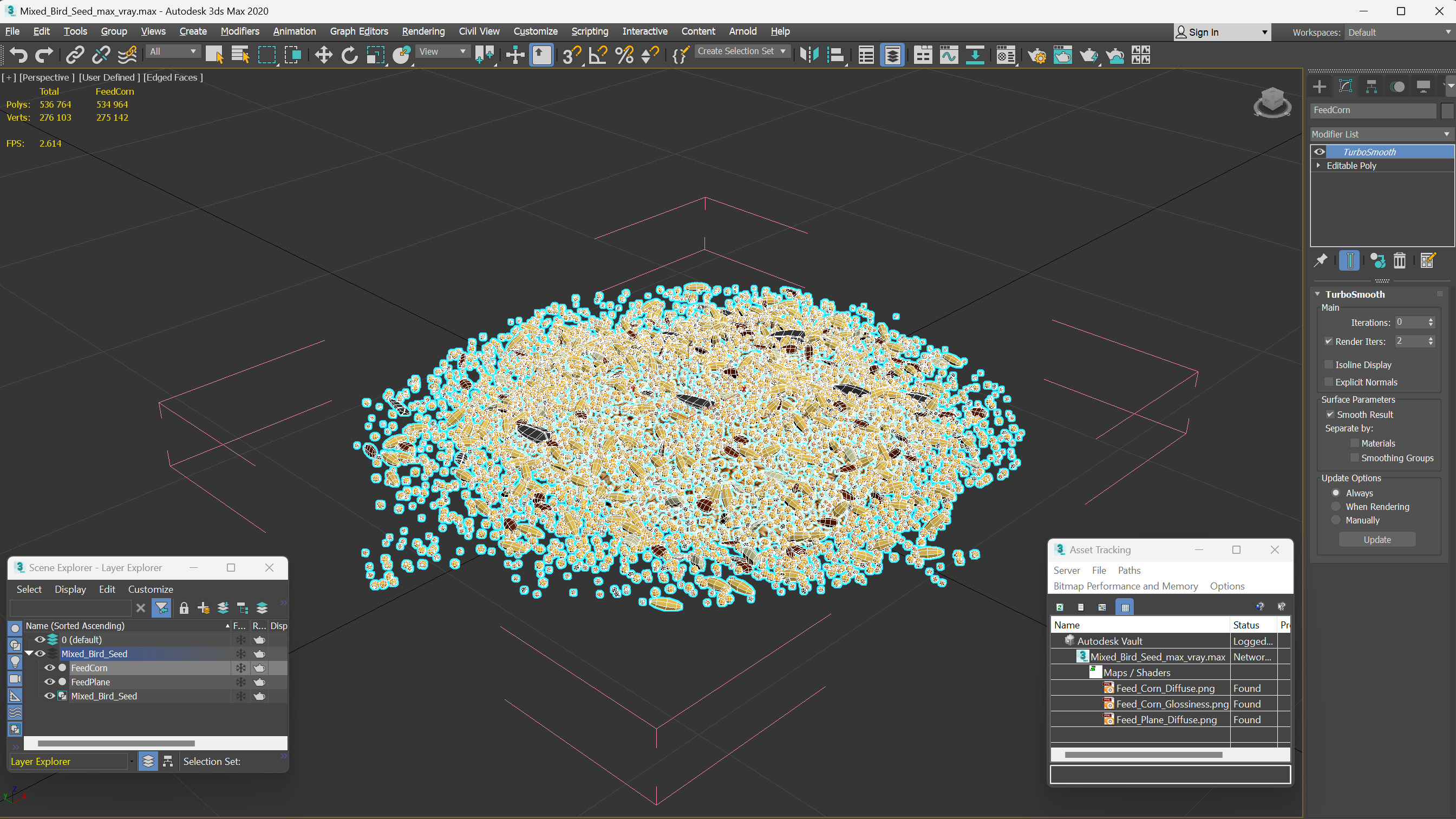 3D model Mixed Bird Seed