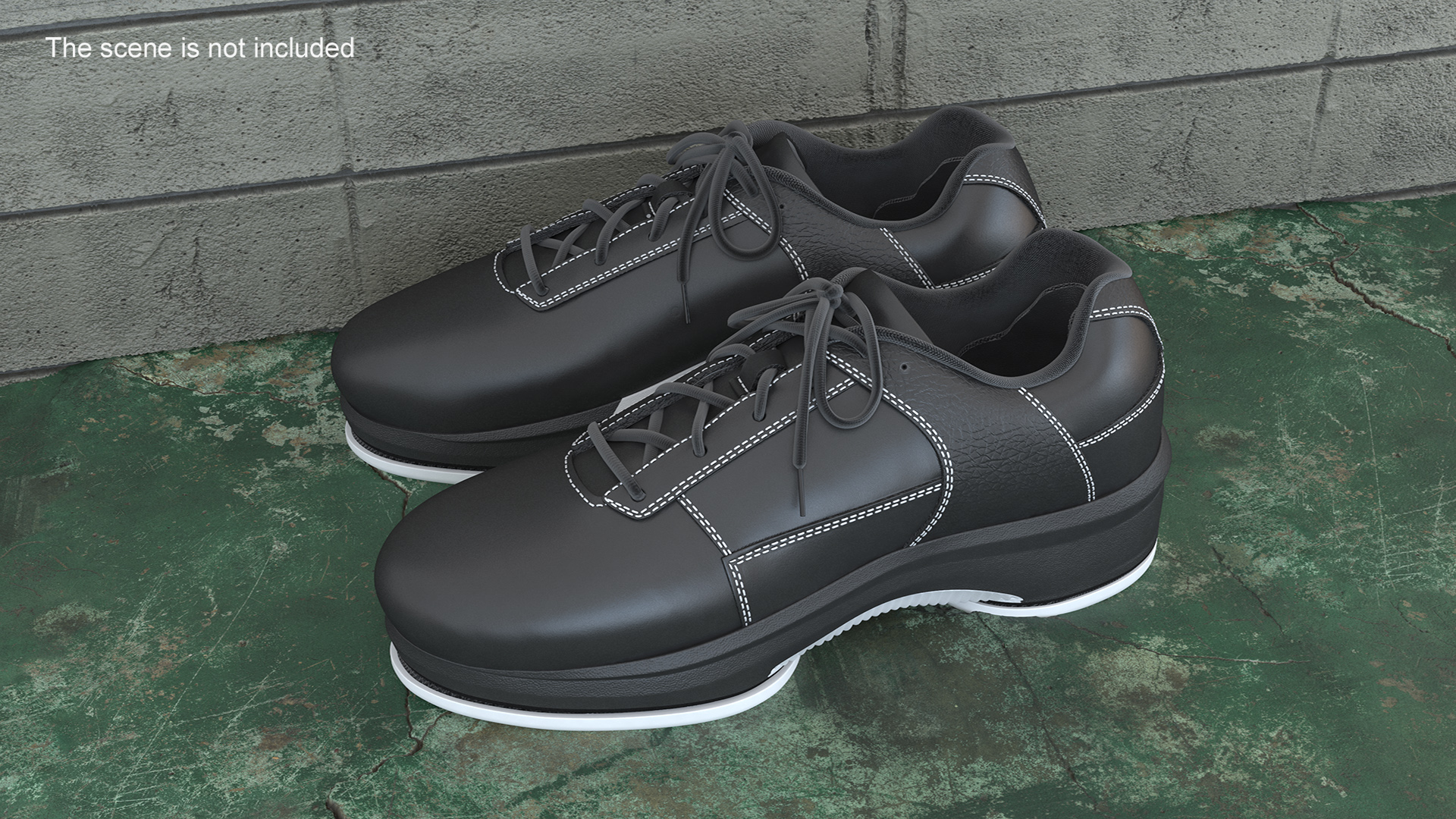 Curling Shoes Fur 3D