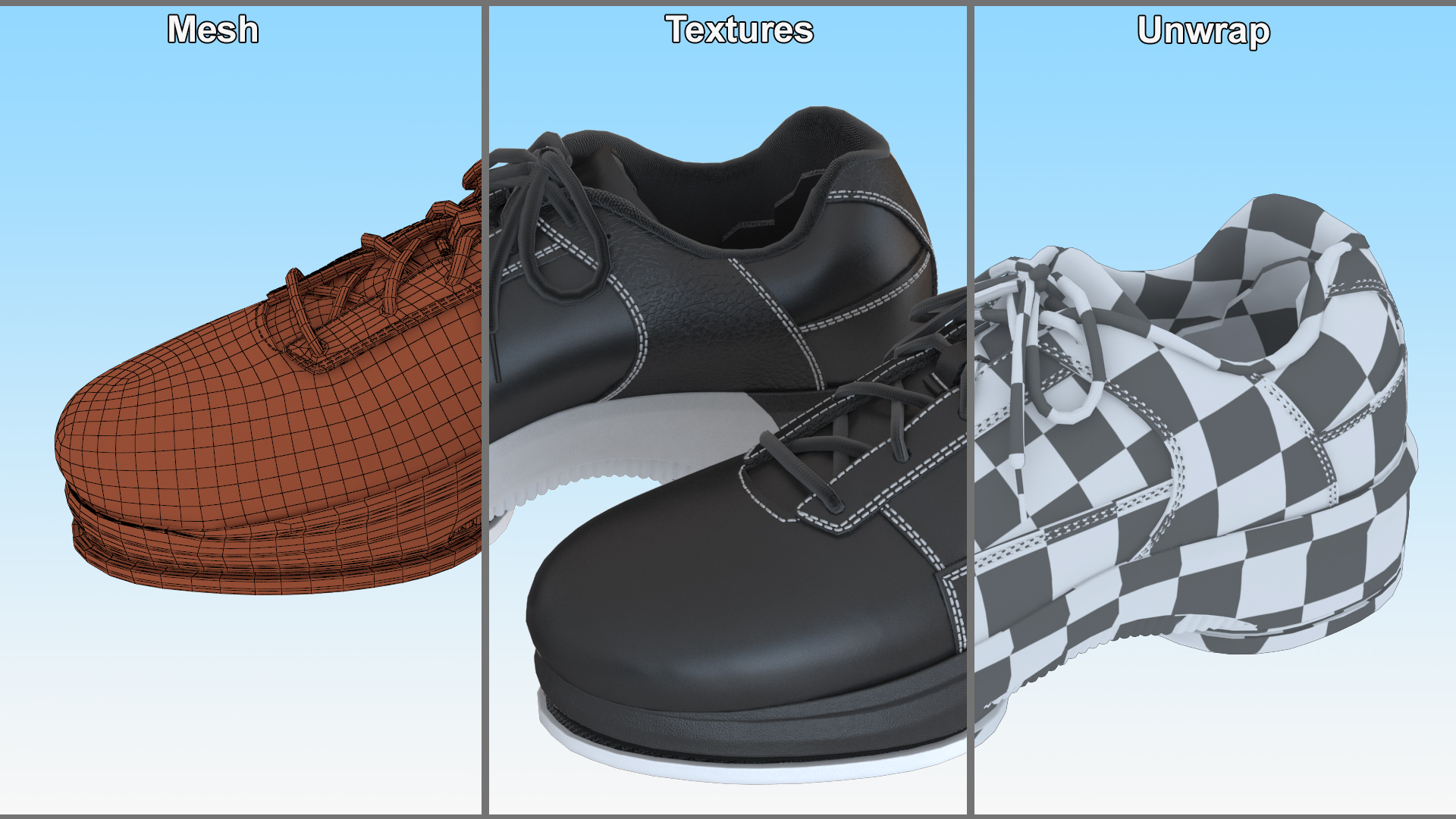 Curling Shoes Fur 3D