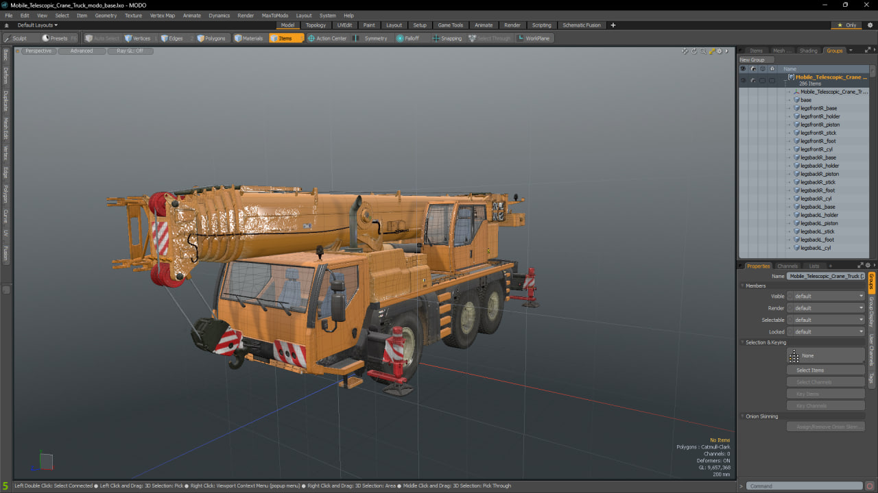 Mobile Telescopic Crane Truck 3D model