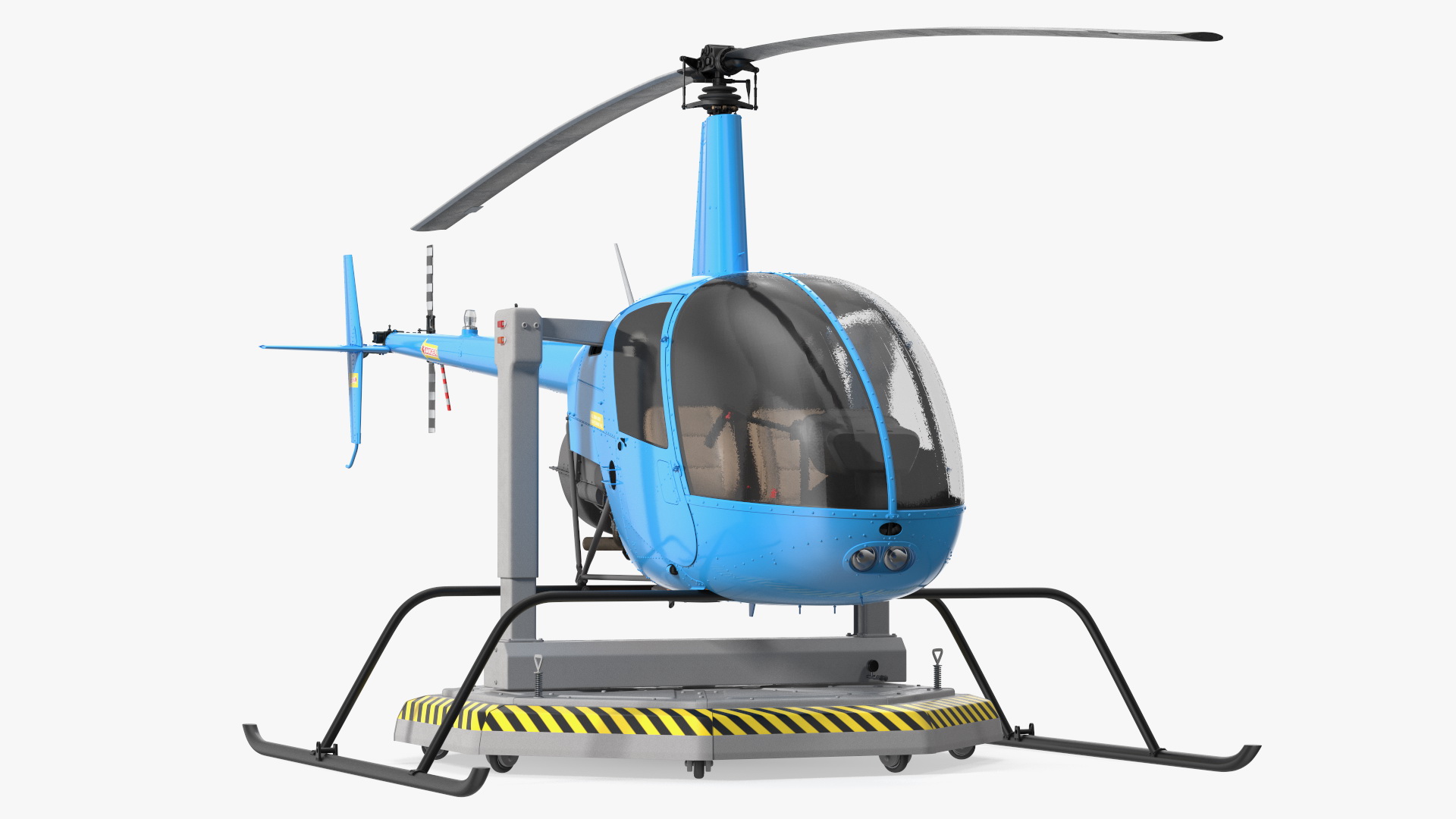 3D Helicopter Trainer Simulator Blue model