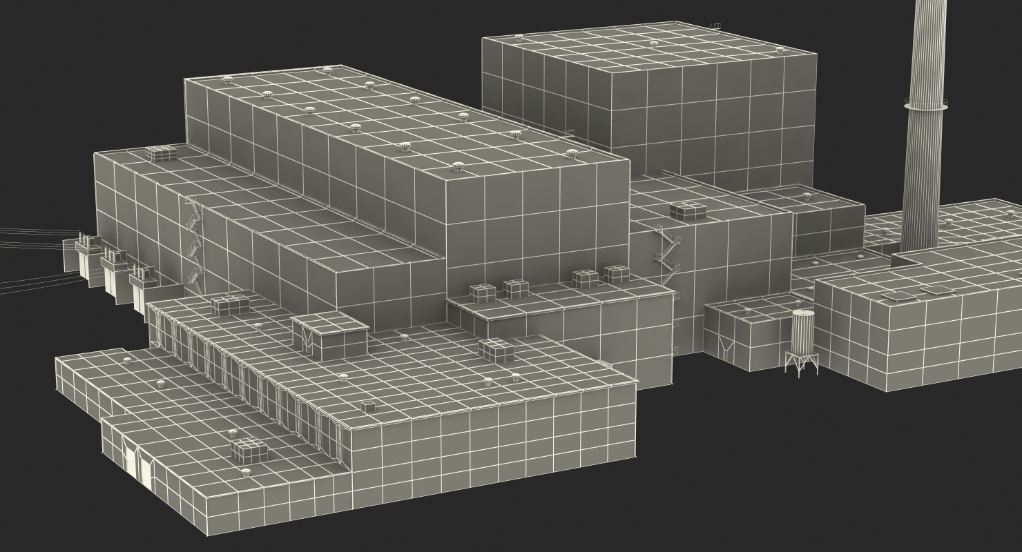 3D Nuclear Power Station